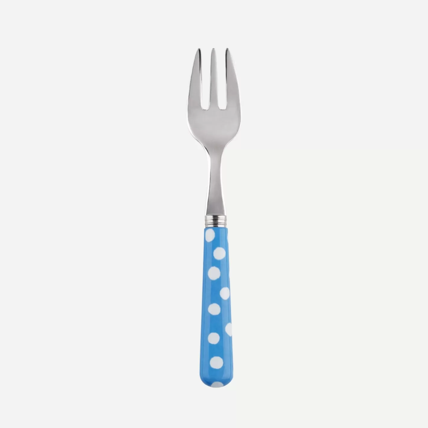 Sabre Paris Oyster Fork>White Dots, Light blue