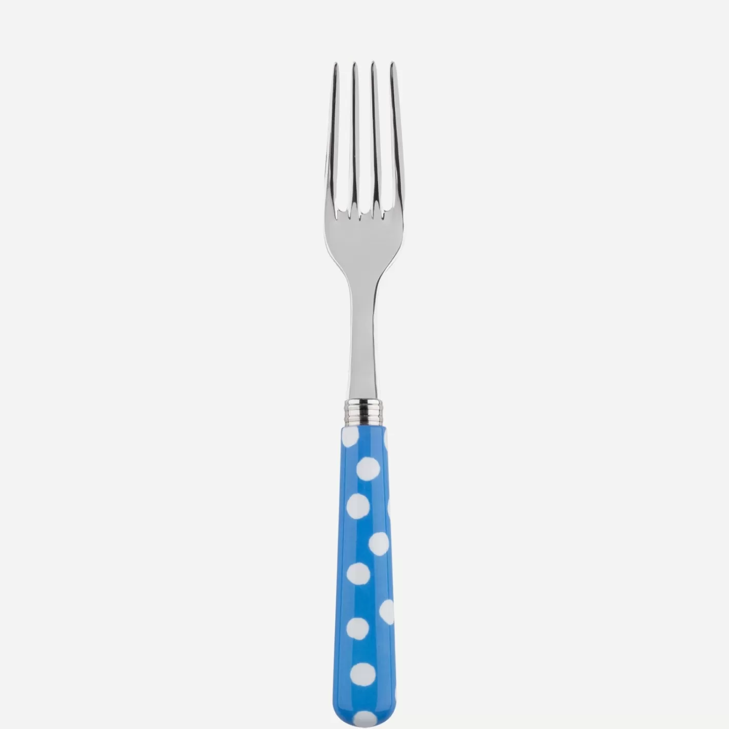 Sabre Paris Dinner Fork>White Dots, Light blue