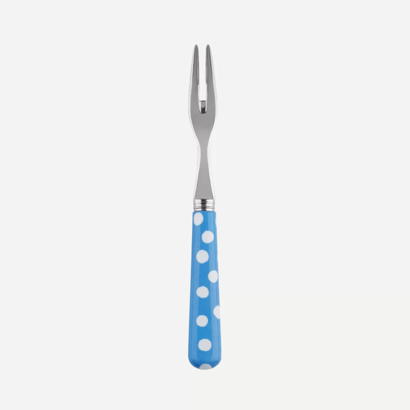 Sabre Paris Cocktail Fork>White Dots, Light blue