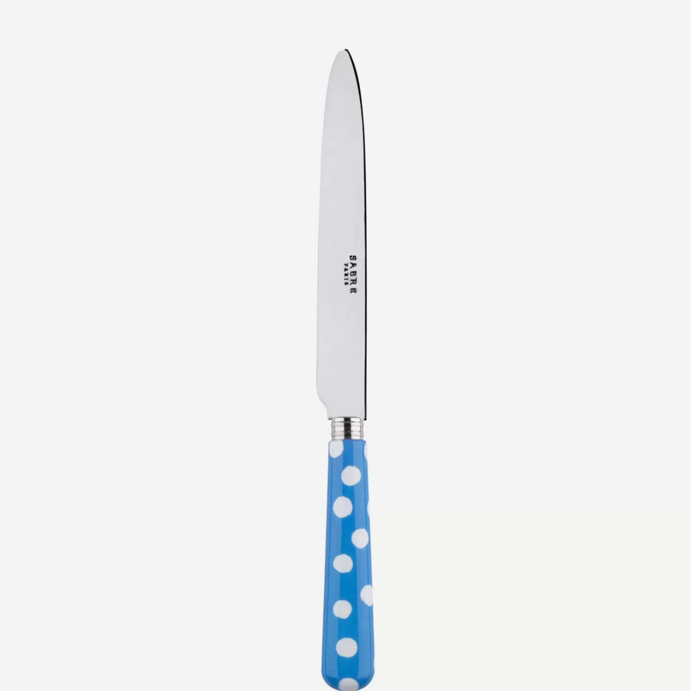 Sabre Paris Dinner Knife>White Dots, Light blue