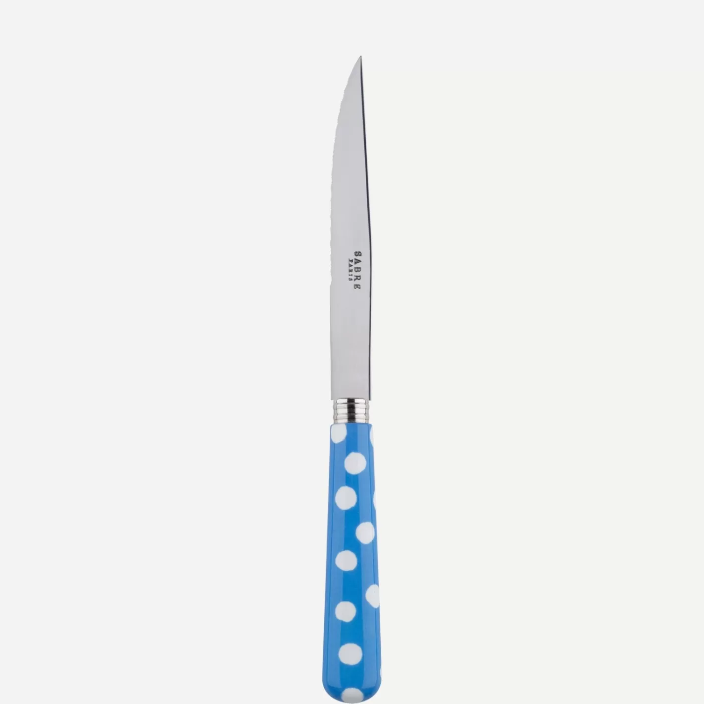 Sabre Paris Steak Knife>White Dots, Light blue