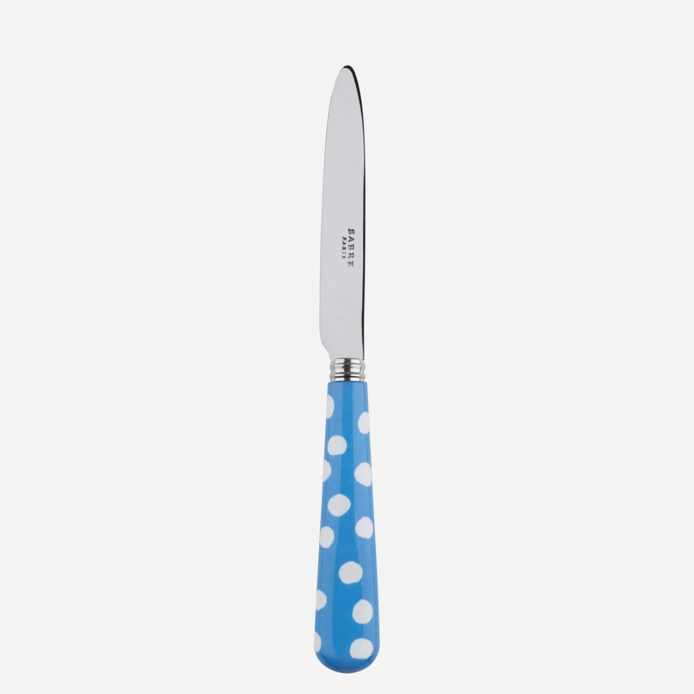 Sabre Paris Dessert Knife>White Dots, Light blue