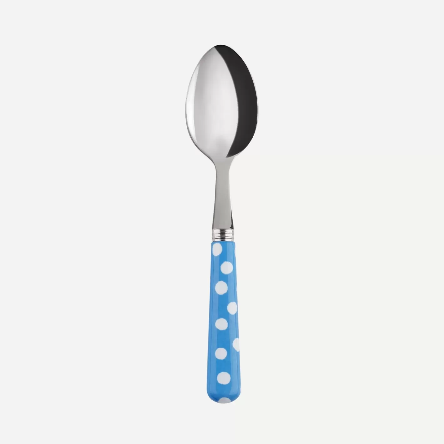 Sabre Paris Teaspoon>White Dots, Light blue