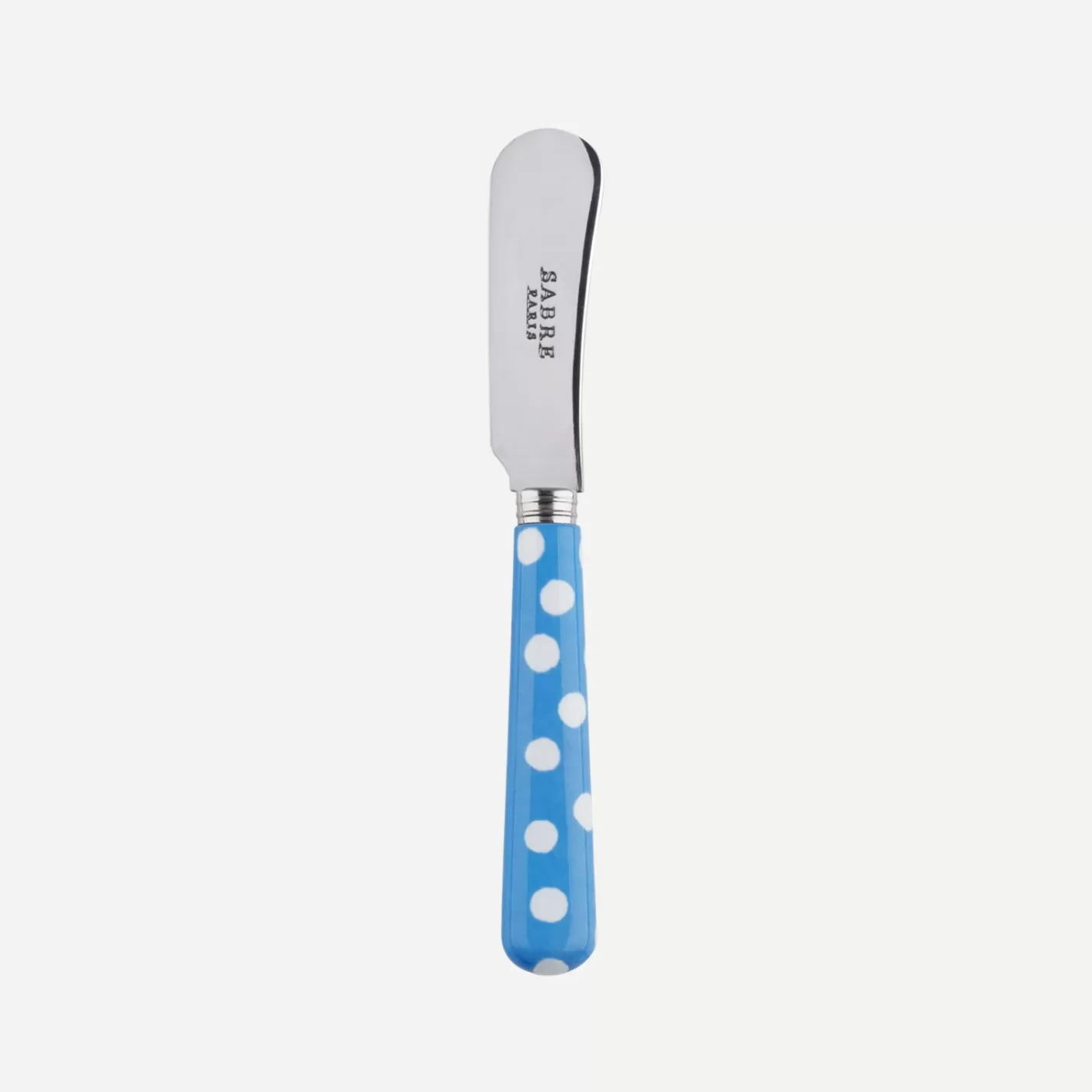 Sabre Paris Butter Spreader>White Dots, Light blue