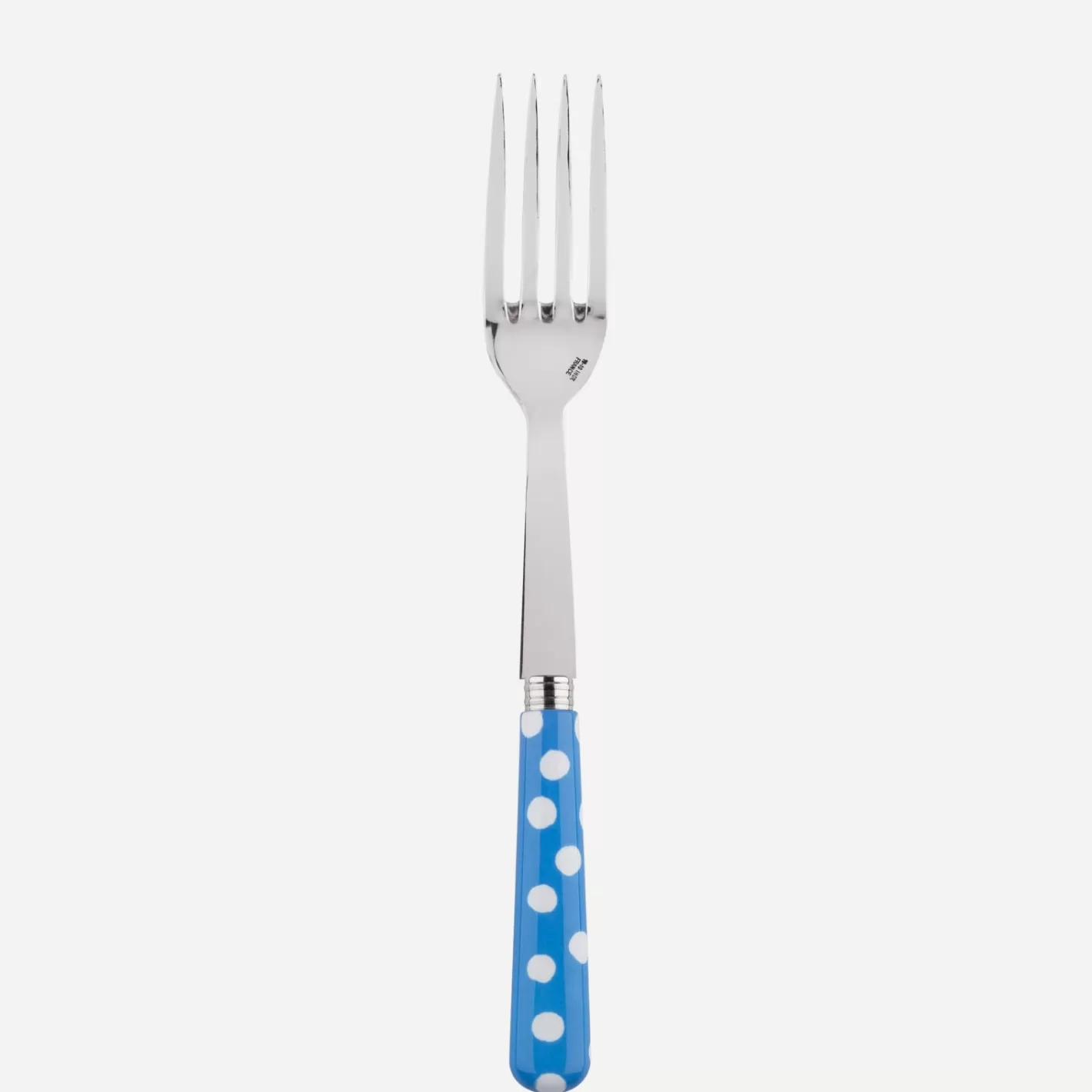 Sabre Paris Serving Fork>White Dots, Light blue