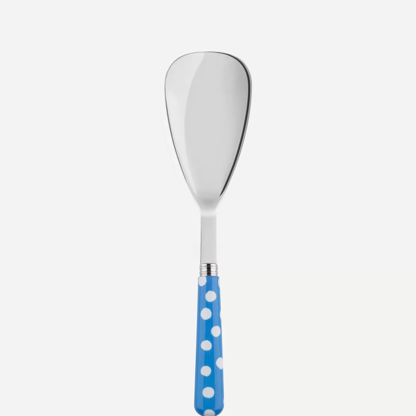 Sabre Paris Rice Spoon>White Dots, Light blue