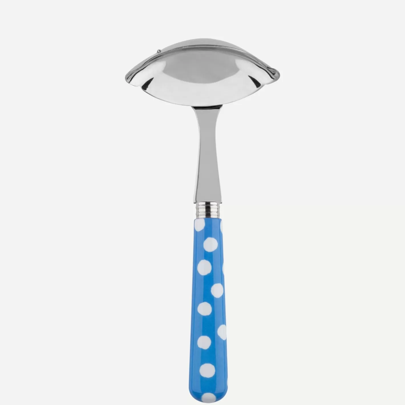 Sabre Paris Gravy Ladle>White Dots, Light blue