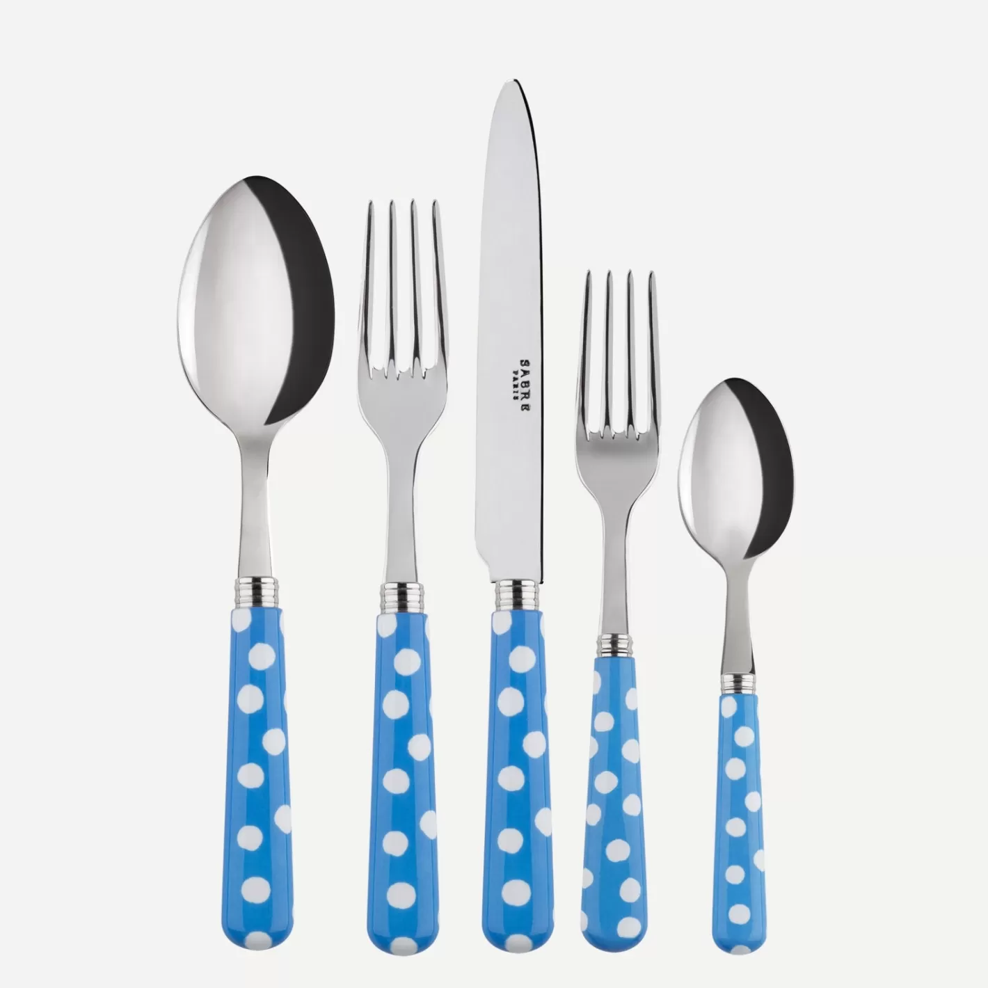 Sabre Paris Set Of 5 Pieces>White Dots, Light blue