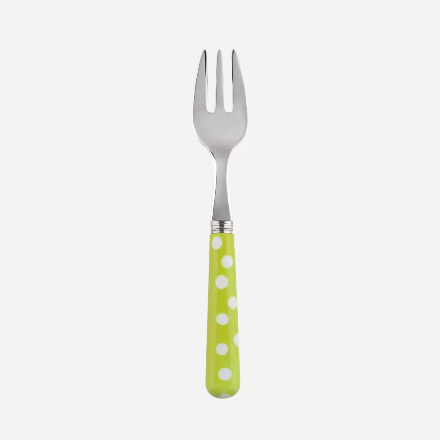 Sabre Paris Oyster Fork>White Dots, Lime