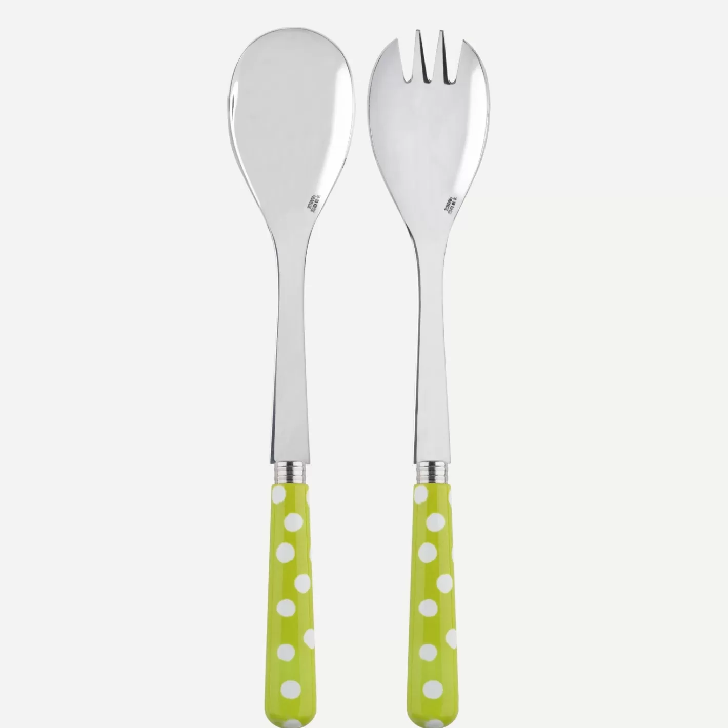 Sabre Paris Salad Set>White Dots, Lime