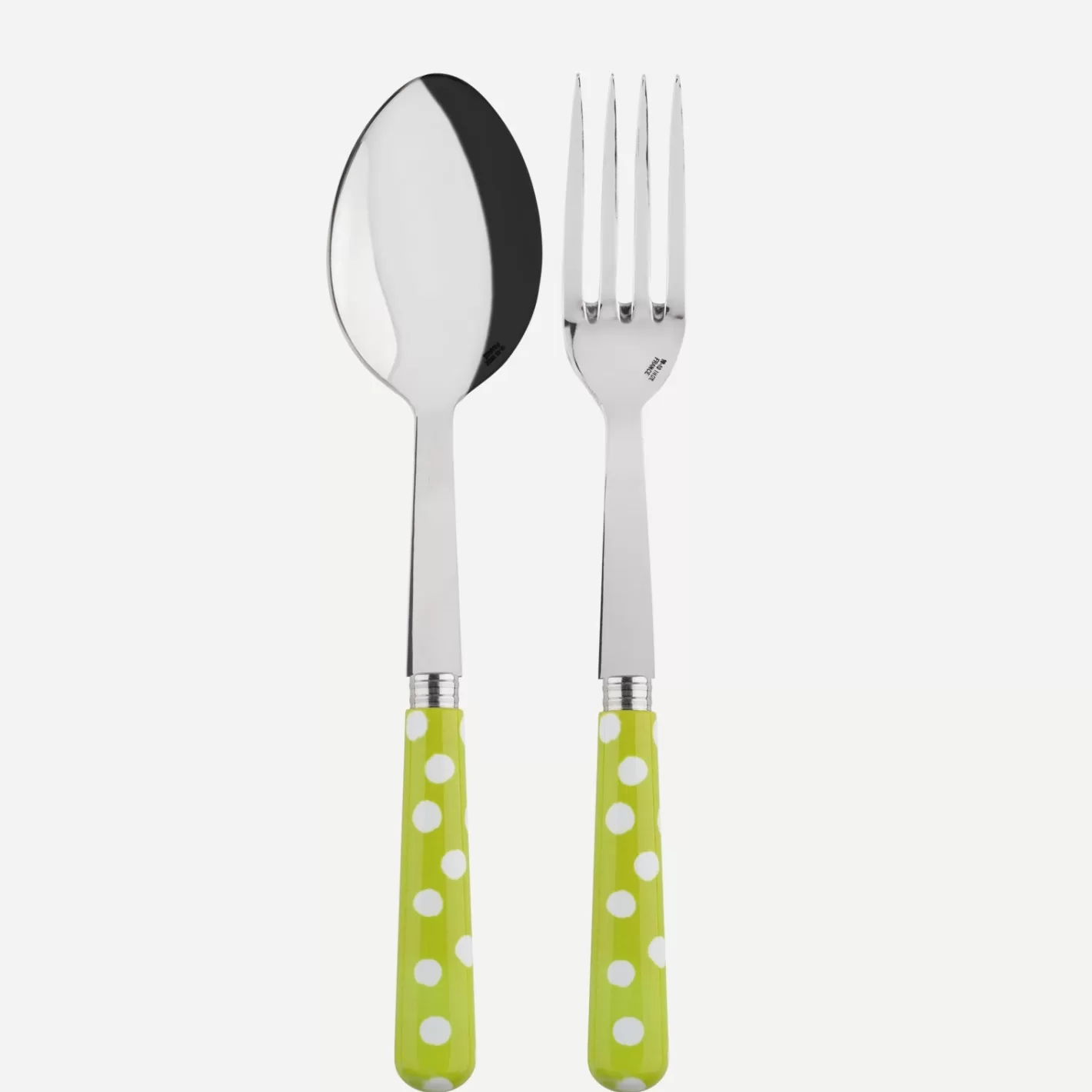 Sabre Paris Serving Set>White Dots, Lime