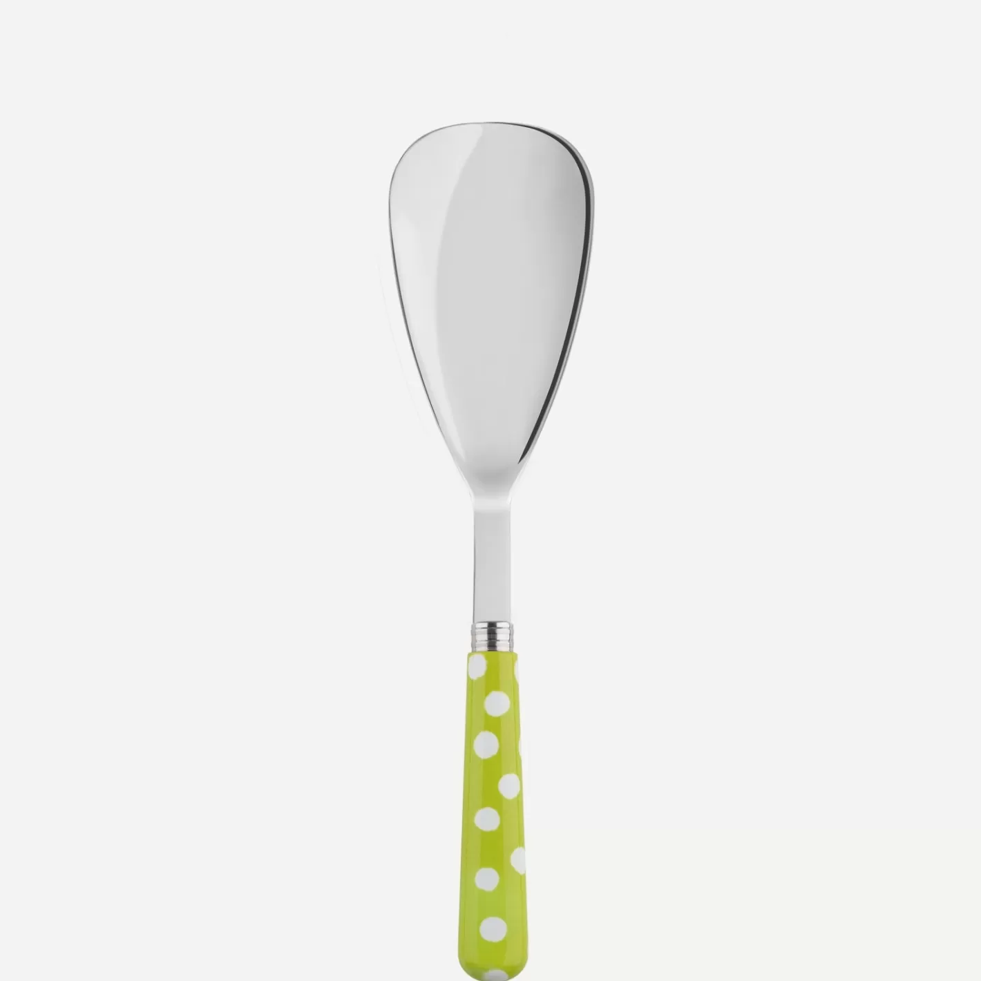 Sabre Paris Rice Spoon>White Dots, Lime