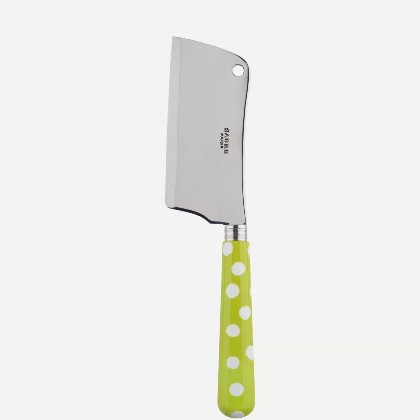 Sabre Paris Cheese Cleaver>White Dots, Lime