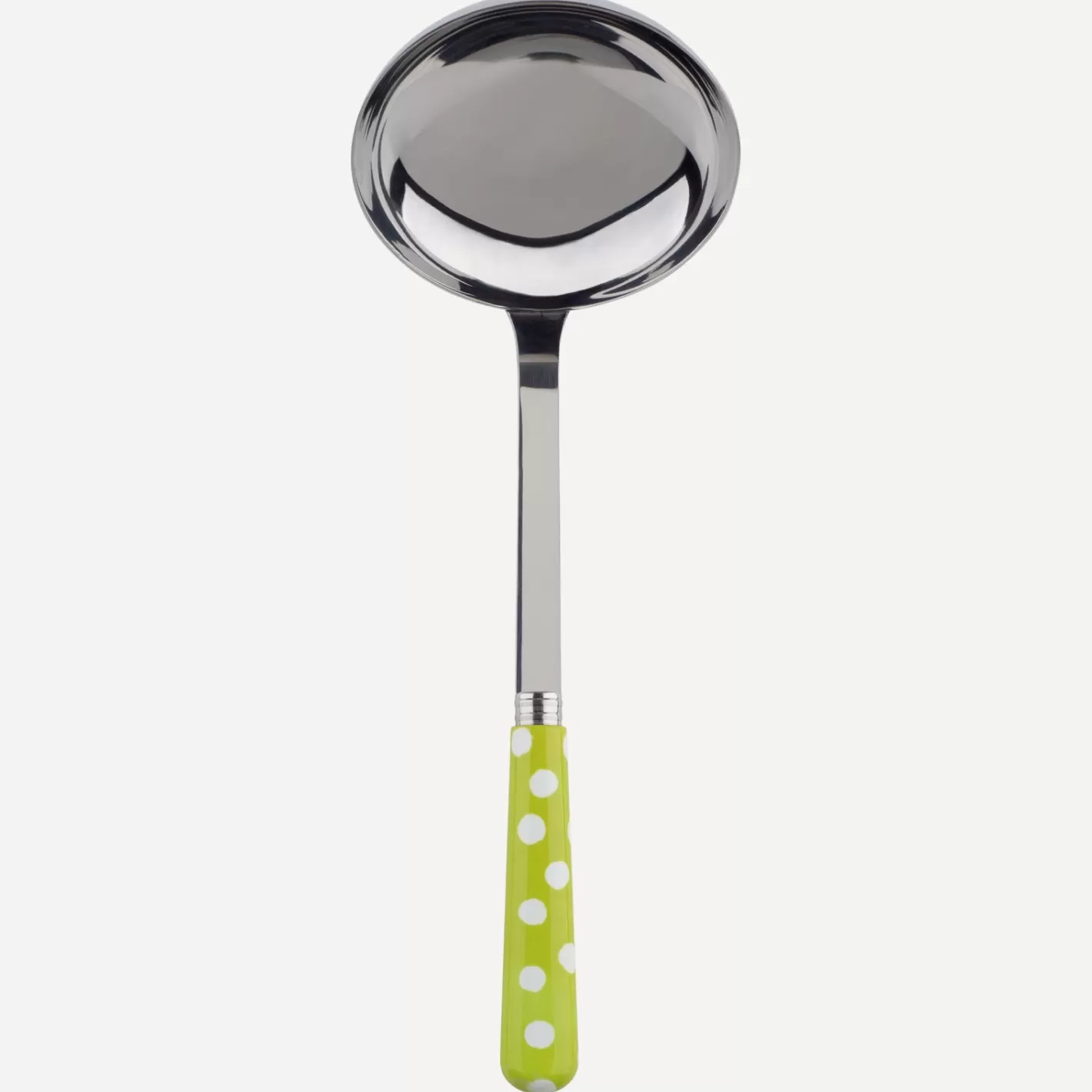 Sabre Paris Ladle>White Dots, Lime