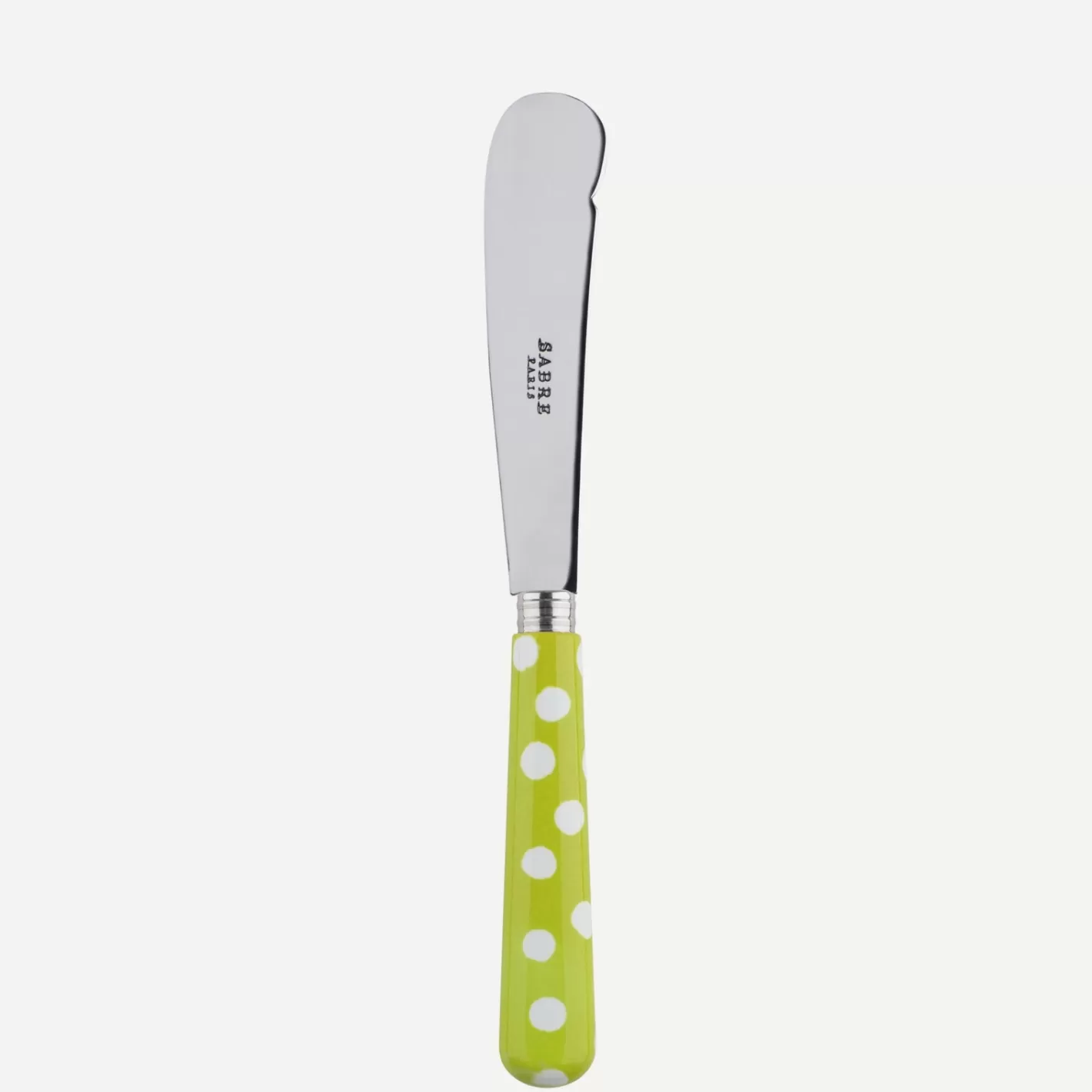 Sabre Paris Butter Knife>White Dots, Lime