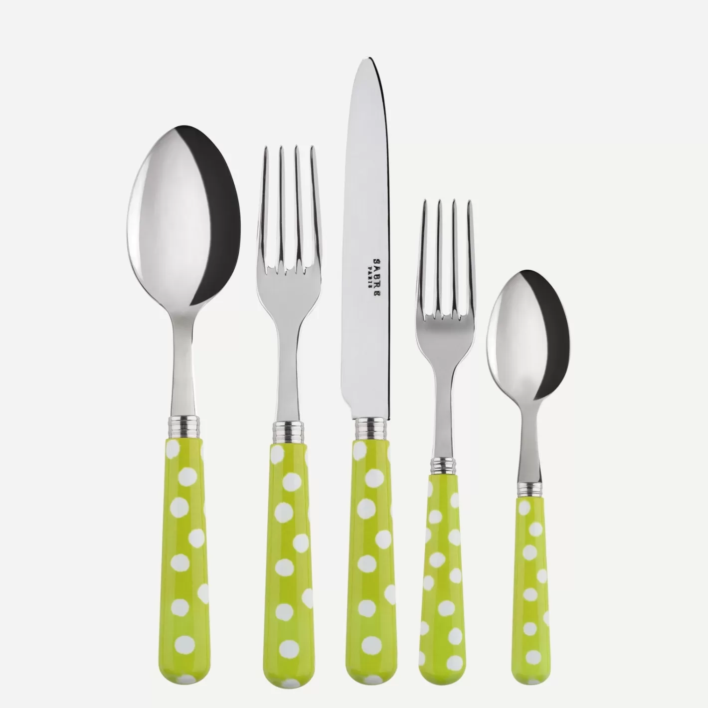 Sabre Paris Set Of 5 Pieces>White Dots, Lime