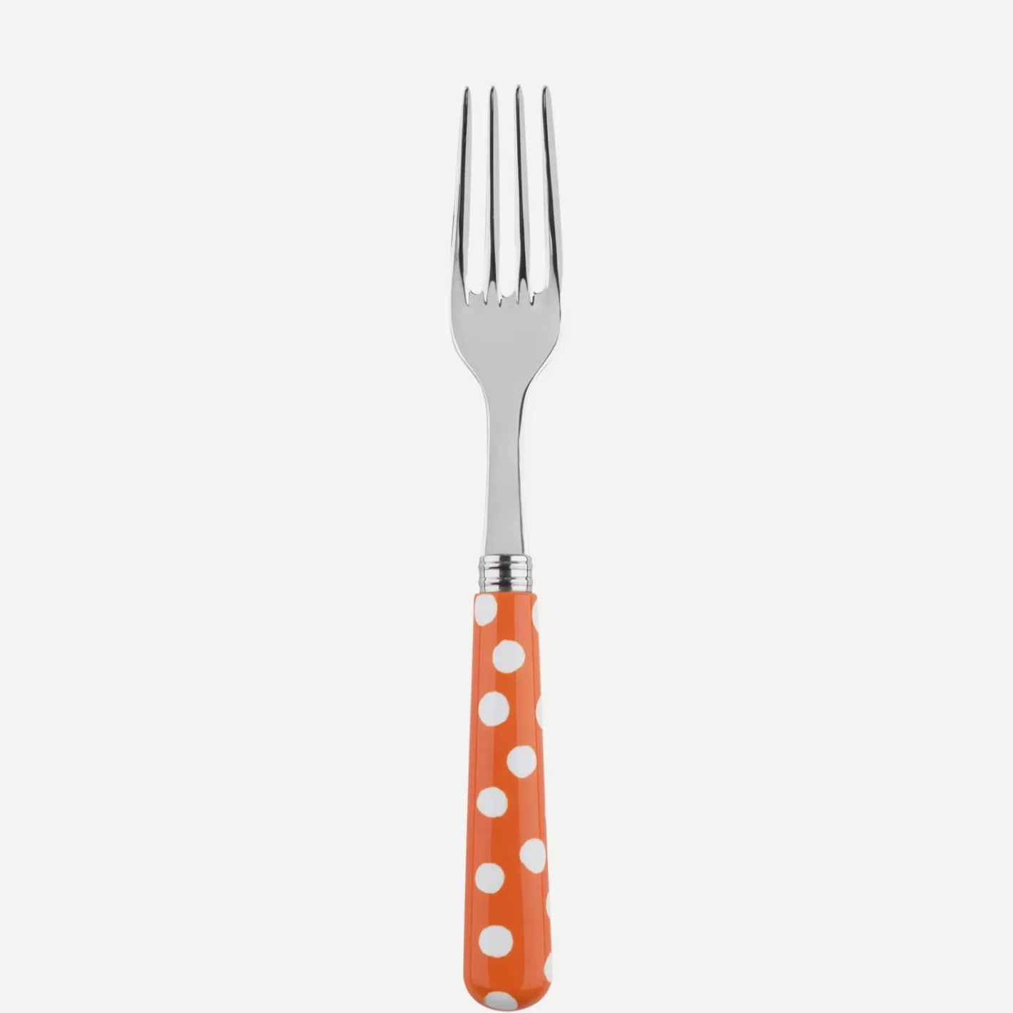 Sabre Paris Dinner Fork>White Dots, Orange