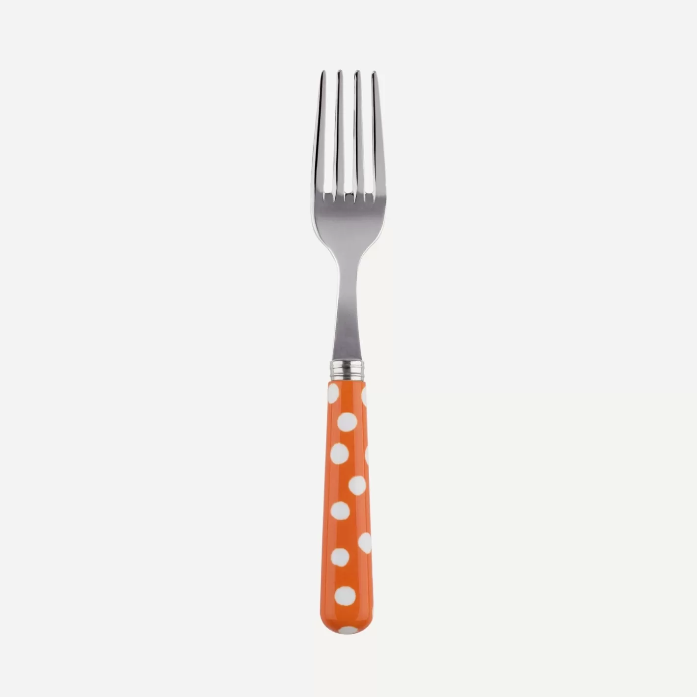 Sabre Paris Small Fork>White Dots, Orange