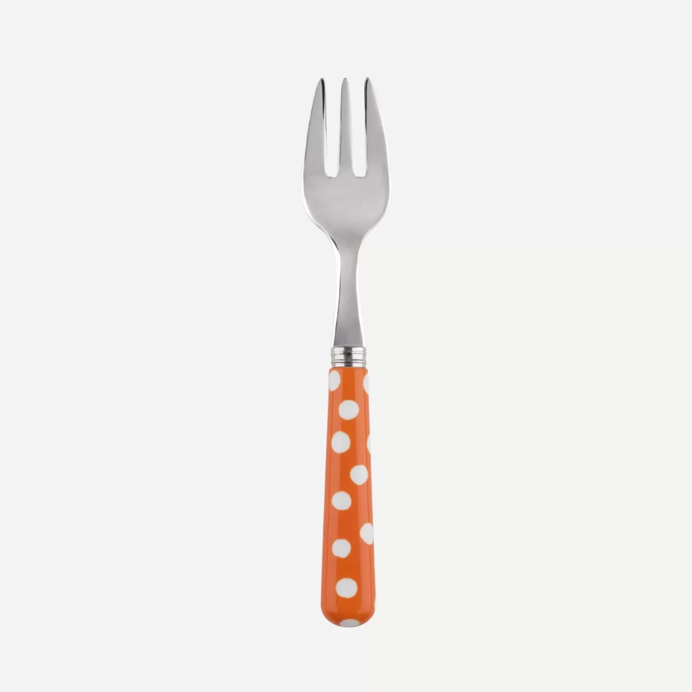 Sabre Paris Oyster Fork>White Dots, Orange