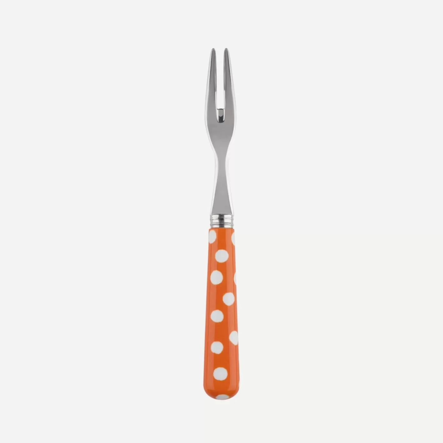 Sabre Paris Cocktail Fork>White Dots, Orange