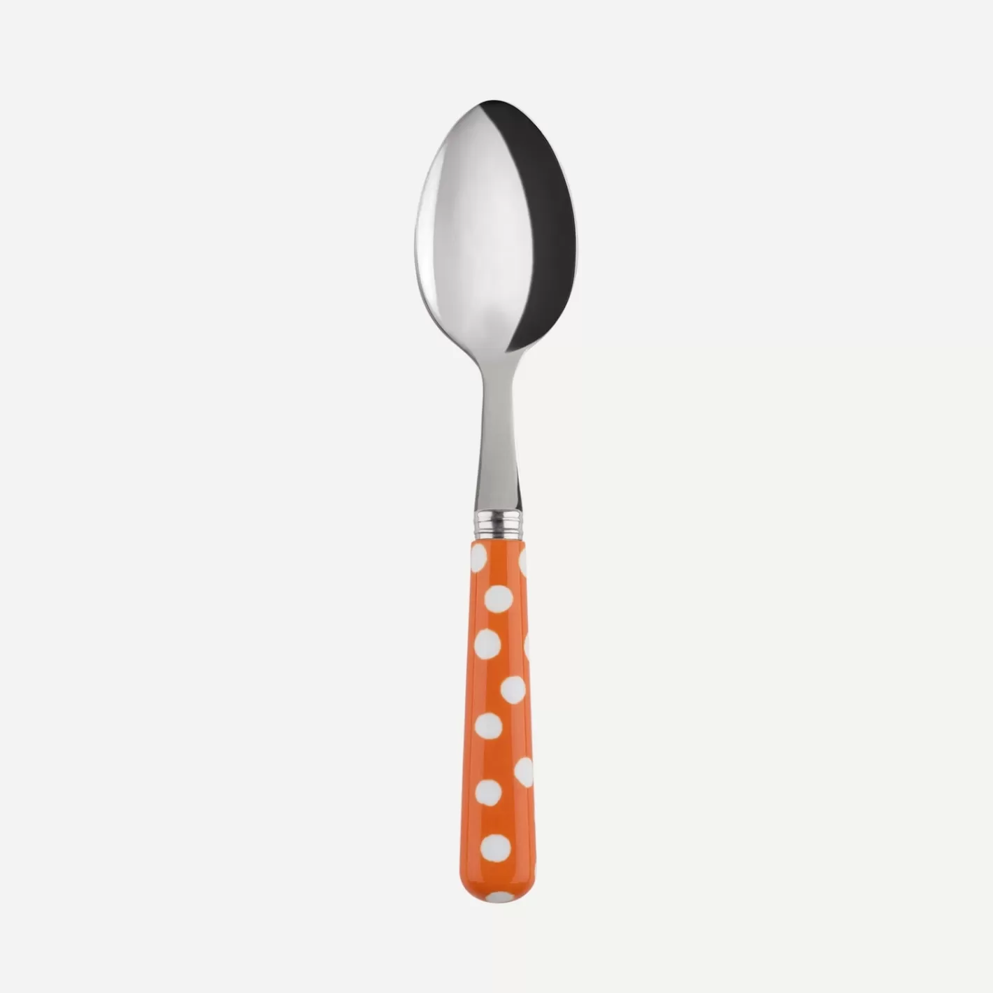 Sabre Paris Demi-Tasse Spoon>White Dots, Orange