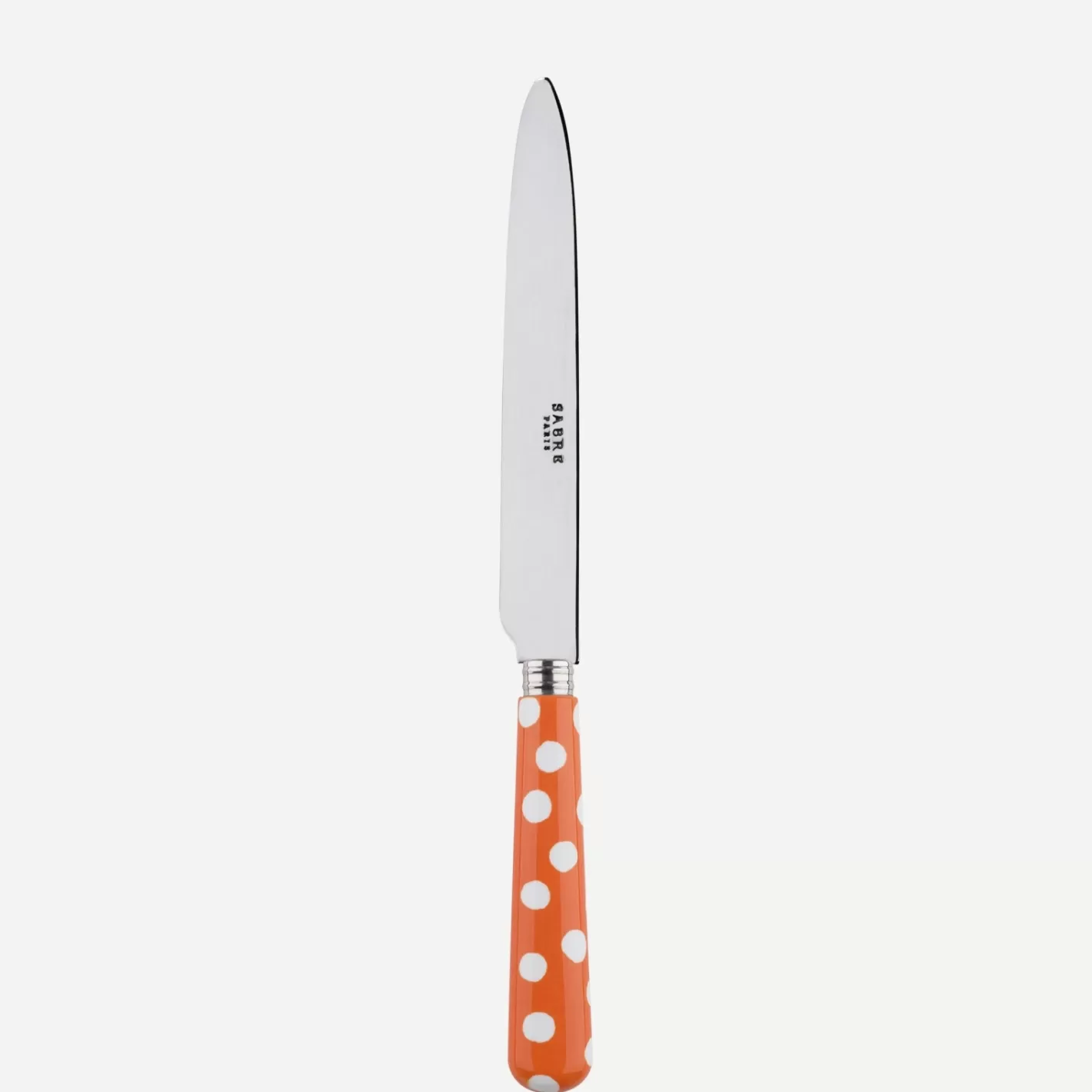 Sabre Paris Dinner Knife>White Dots, Orange