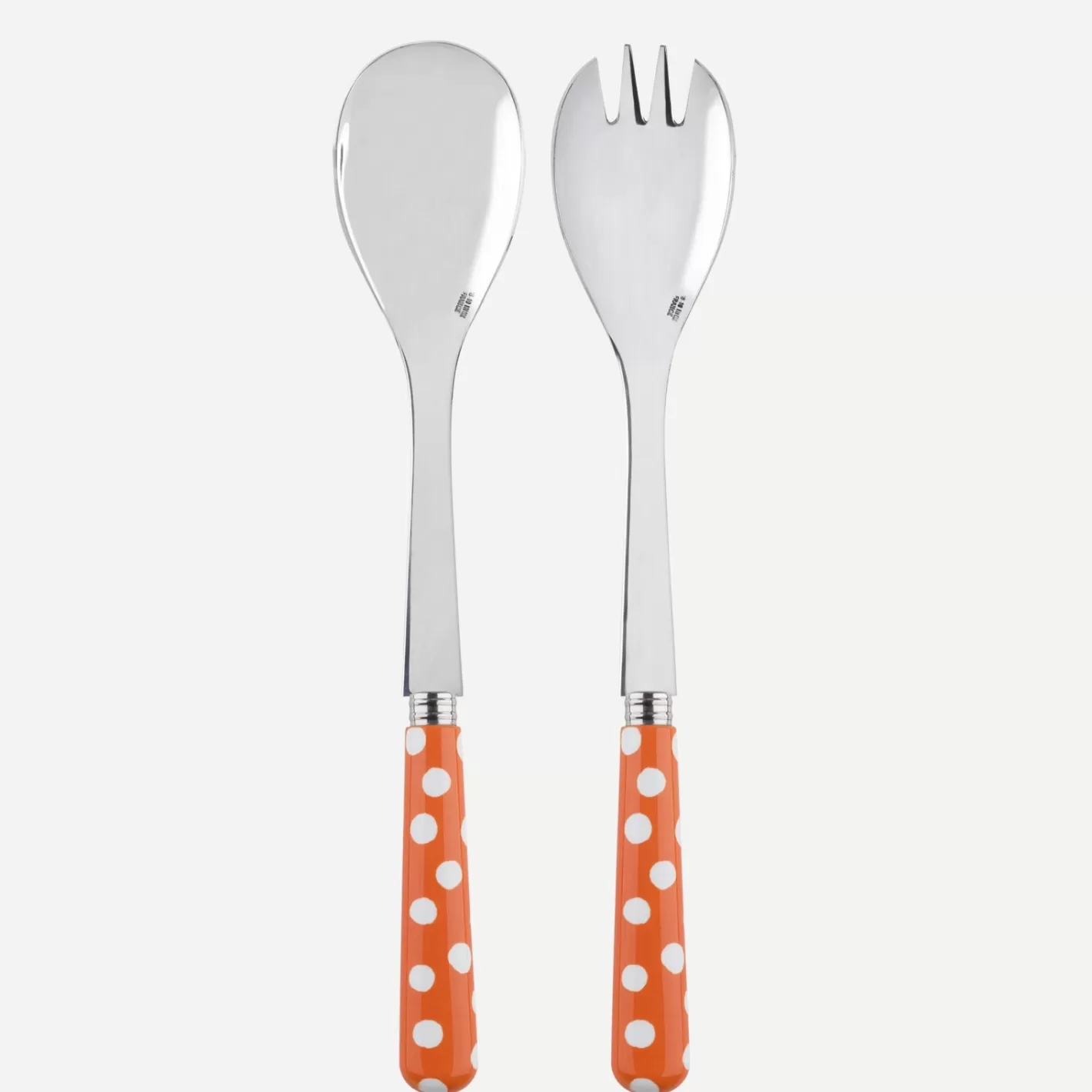 Sabre Paris Salad Set>White Dots, Orange