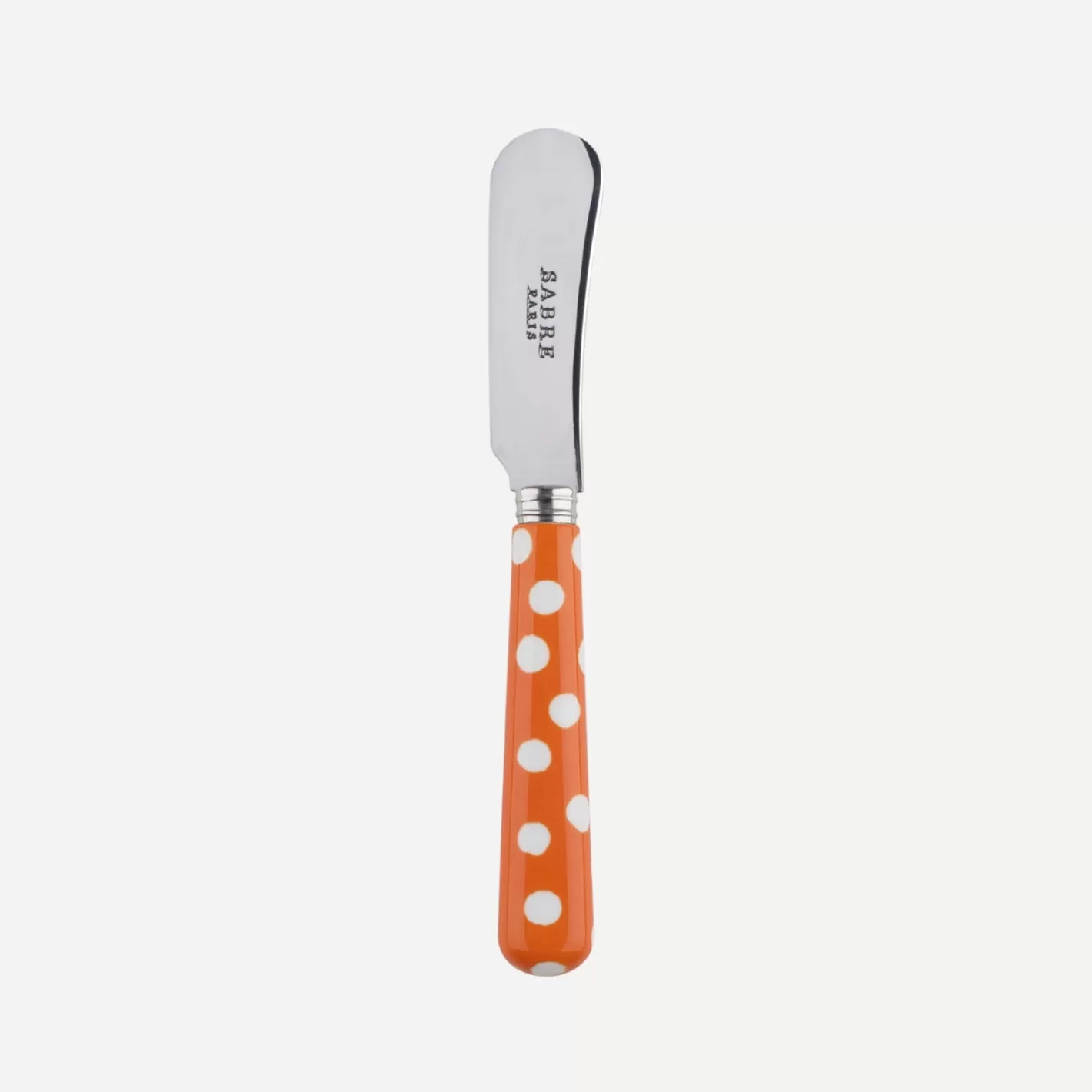 Sabre Paris Butter Spreader>White Dots, Orange