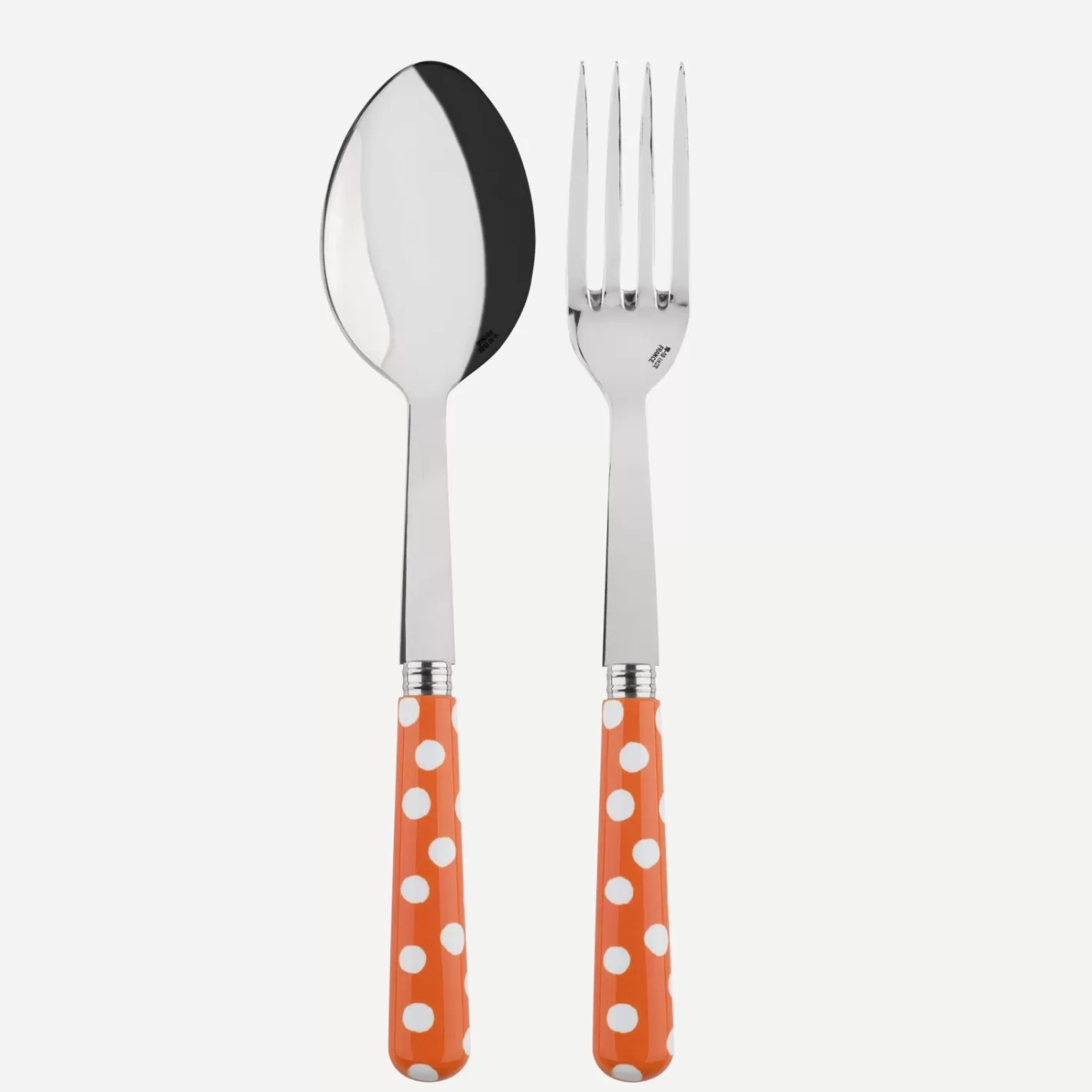 Sabre Paris Serving Set>White Dots, Orange