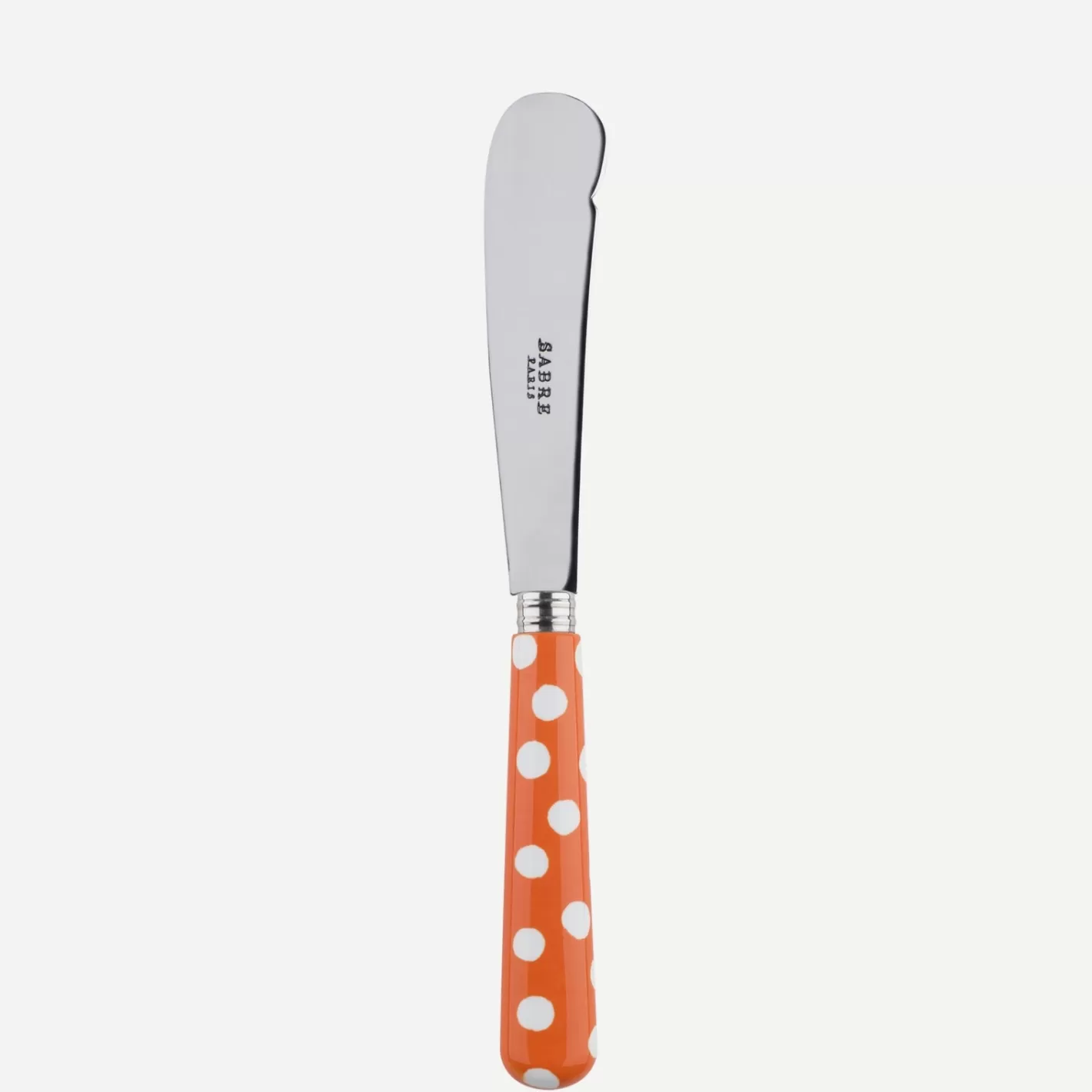 Sabre Paris Butter Knife>White Dots, Orange