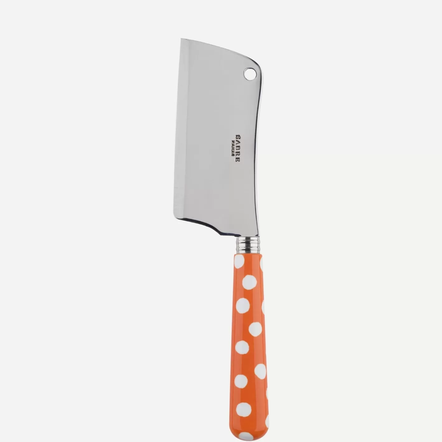 Sabre Paris Cheese Cleaver>White Dots, Orange