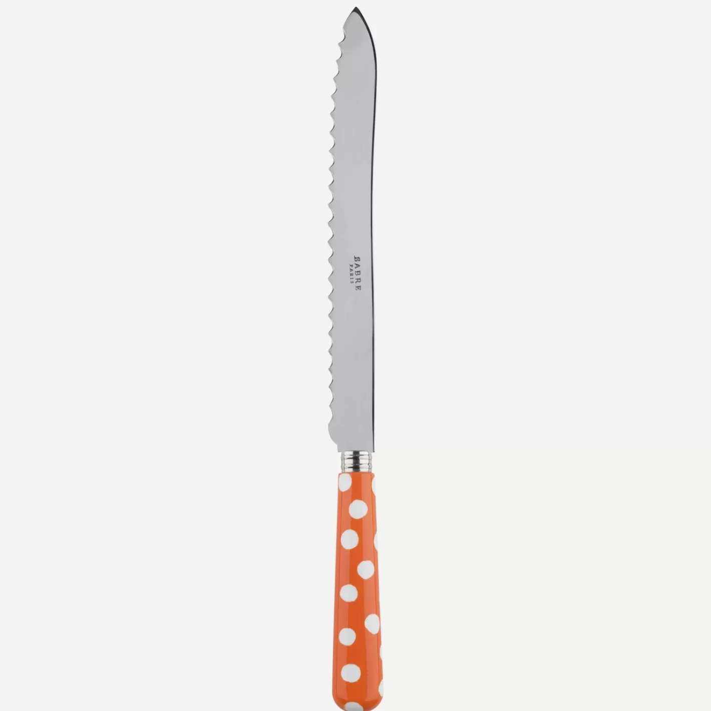 Sabre Paris Bread Knife>White Dots, Orange