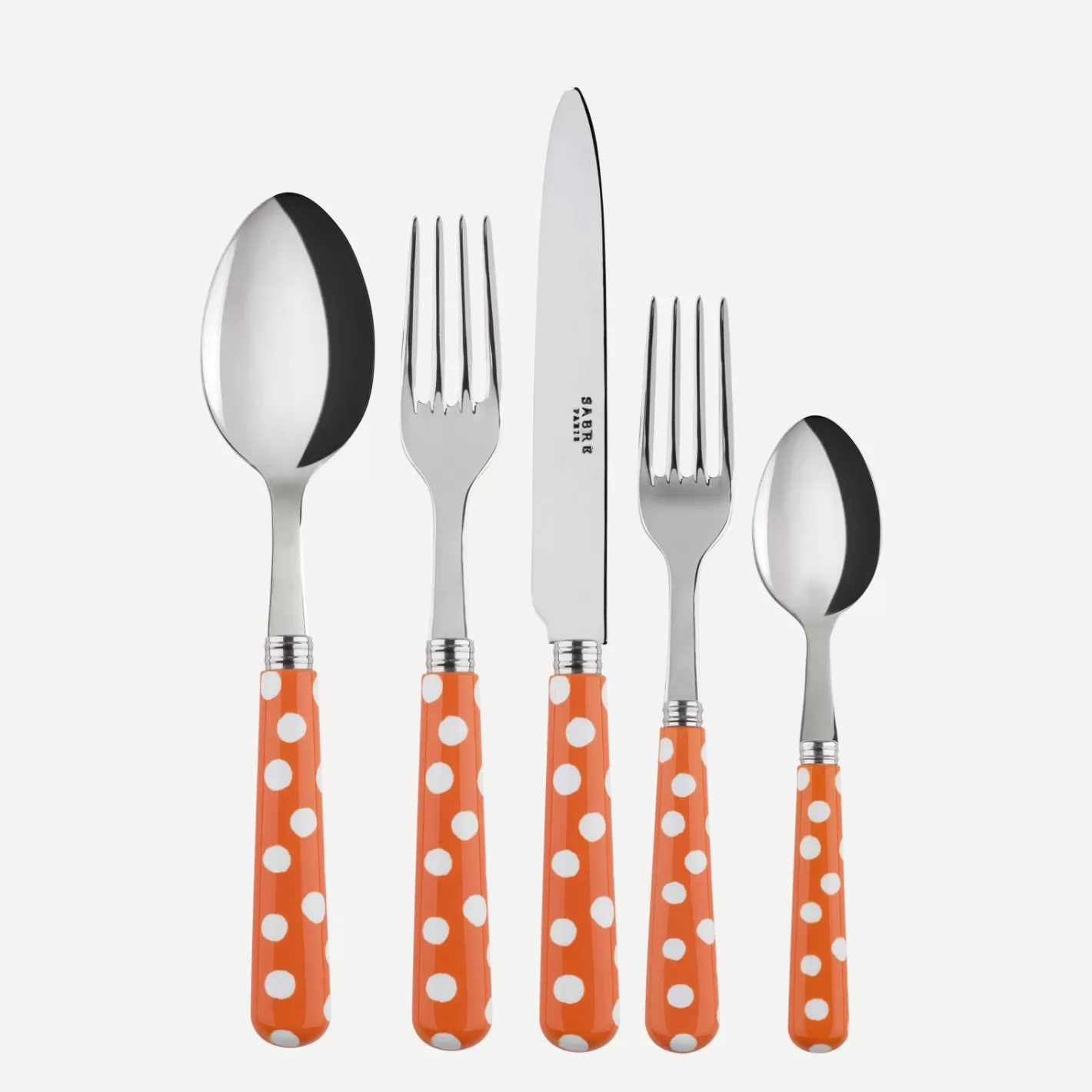 Sabre Paris Set Of 5 Pieces>White Dots, Orange