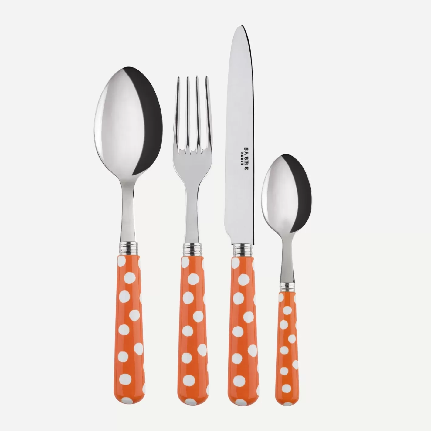 Sabre Paris Set Of 4 Pieces>White Dots, Orange