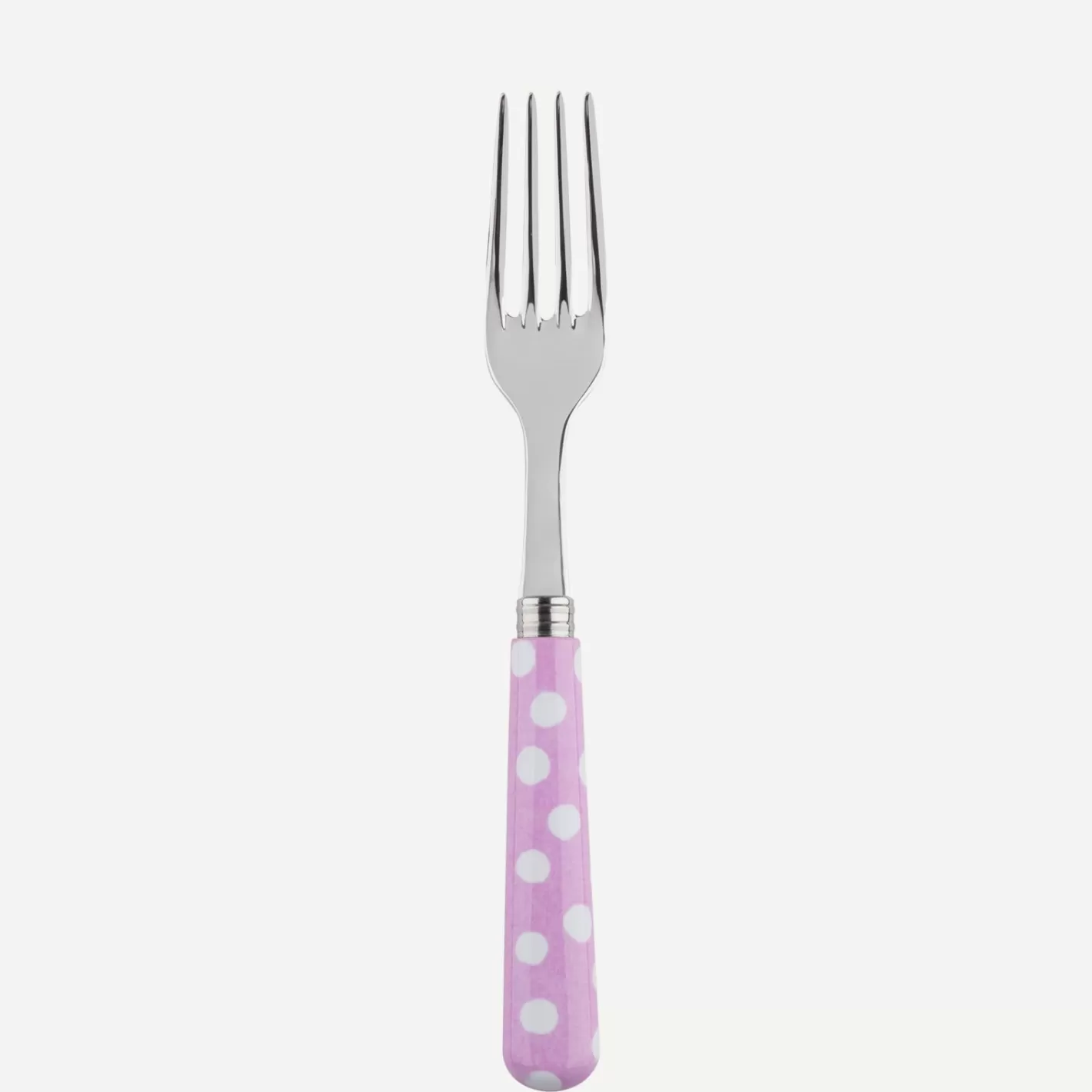 Sabre Paris Dinner Fork>White Dots, Pink