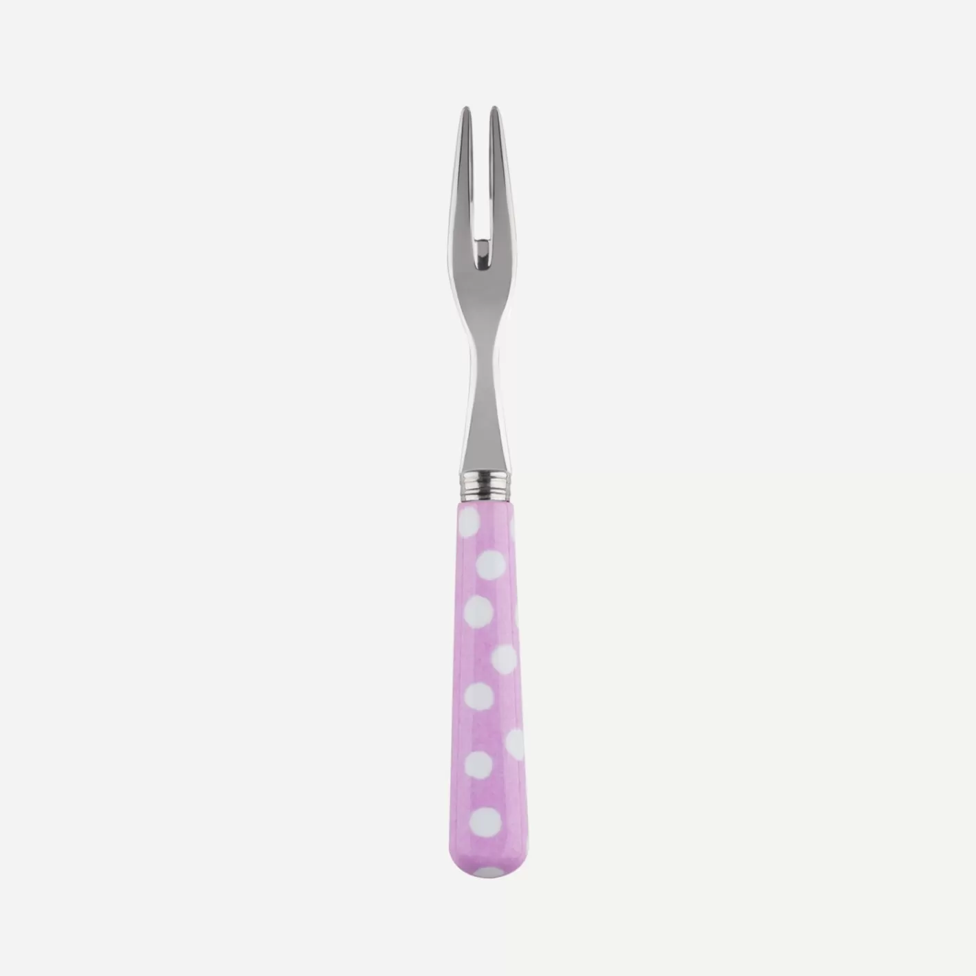 Sabre Paris Cocktail Fork>White Dots, Pink