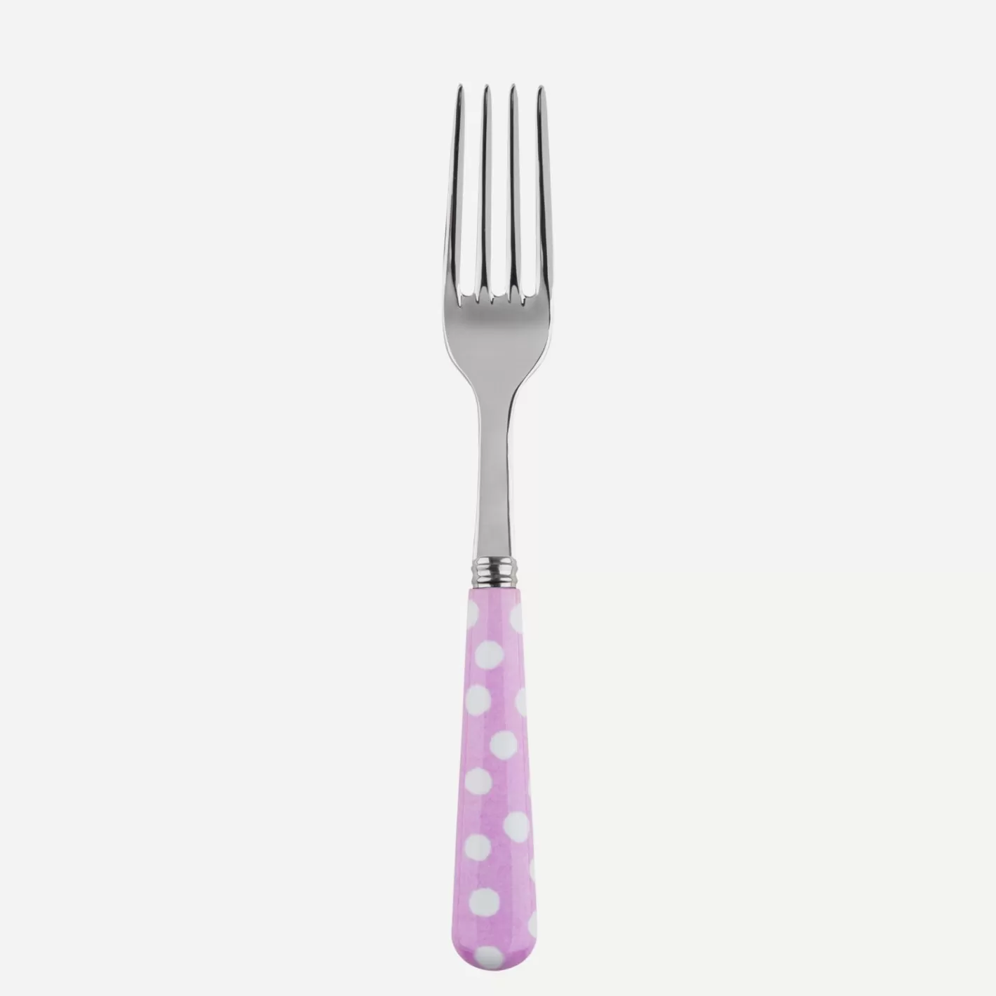 Sabre Paris Salad Fork>White Dots, Pink