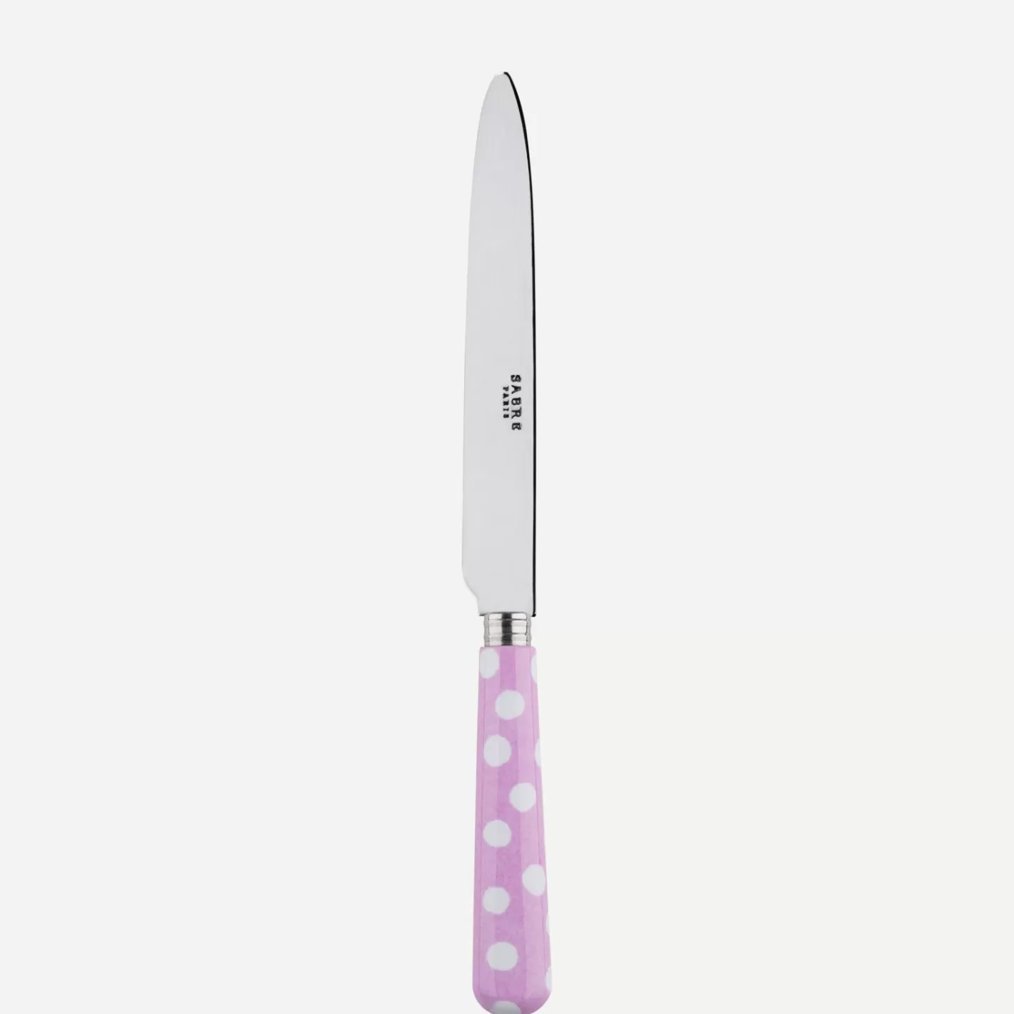 Sabre Paris Dinner Knife>White Dots, Pink