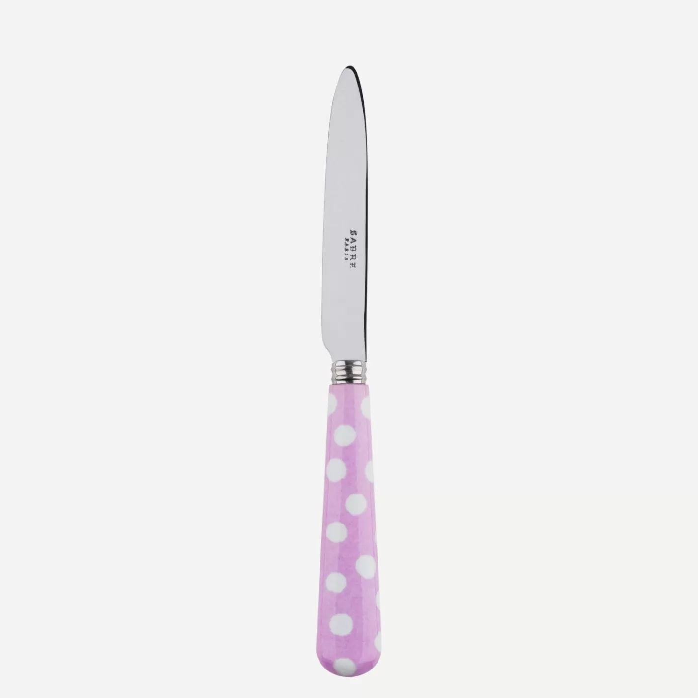 Sabre Paris Dessert Knife>White Dots, Pink