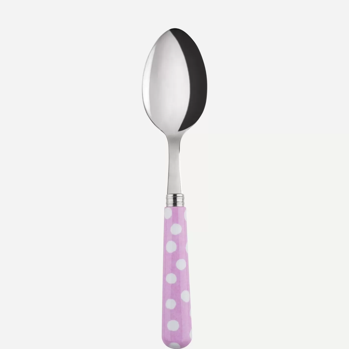 Sabre Paris Soup Spoon>White Dots, Pink