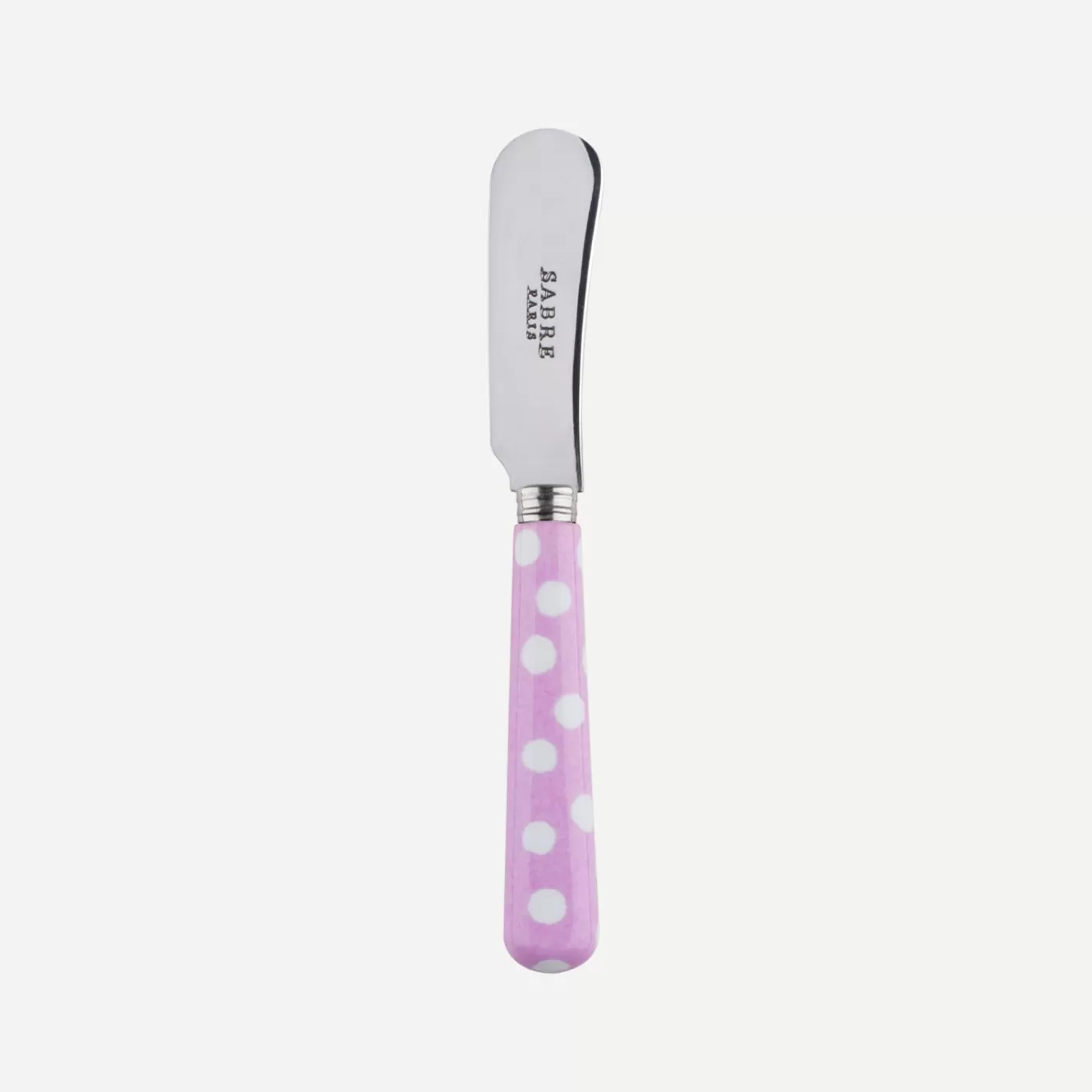 Sabre Paris Butter Spreader>White Dots, Pink