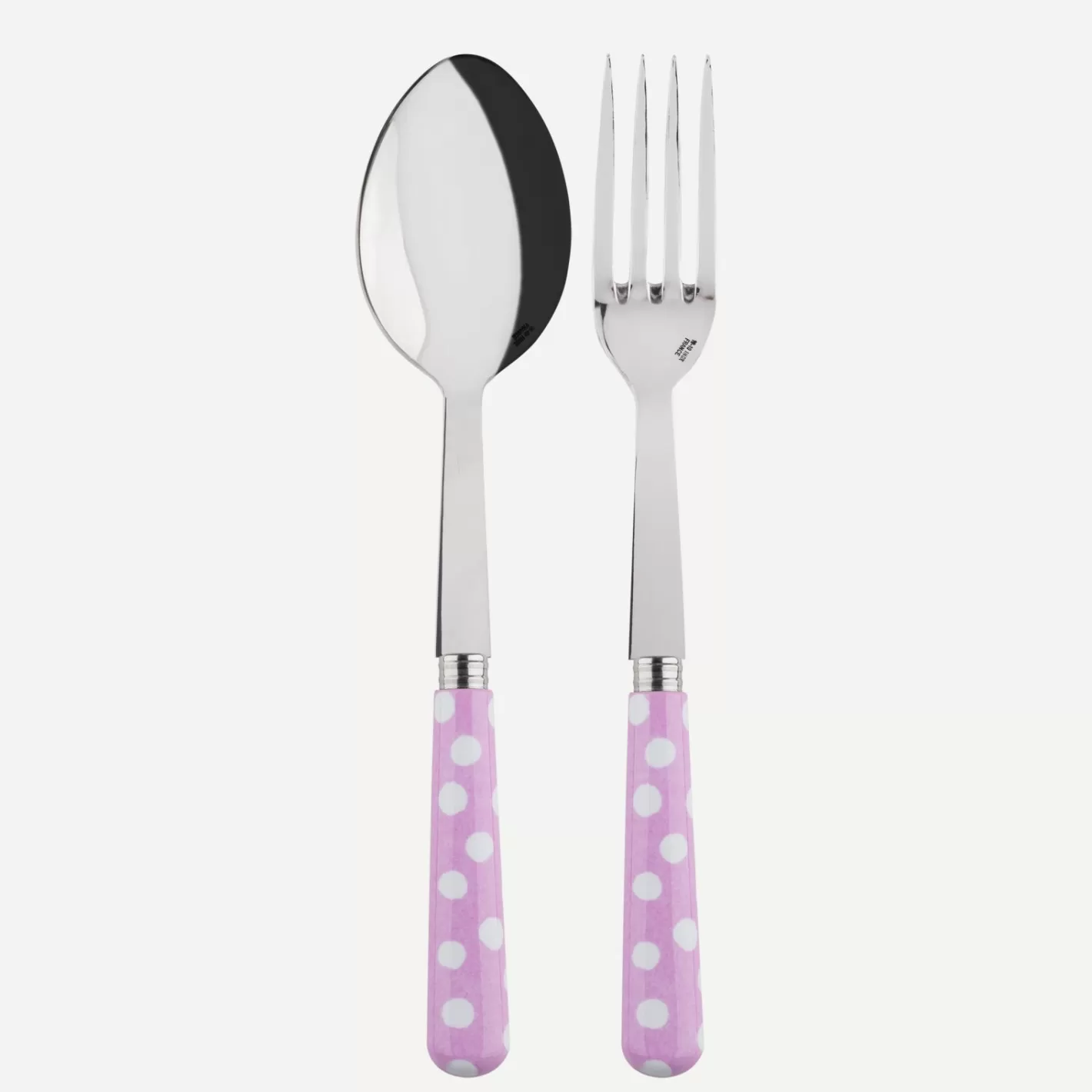 Sabre Paris Serving Set>White Dots, Pink