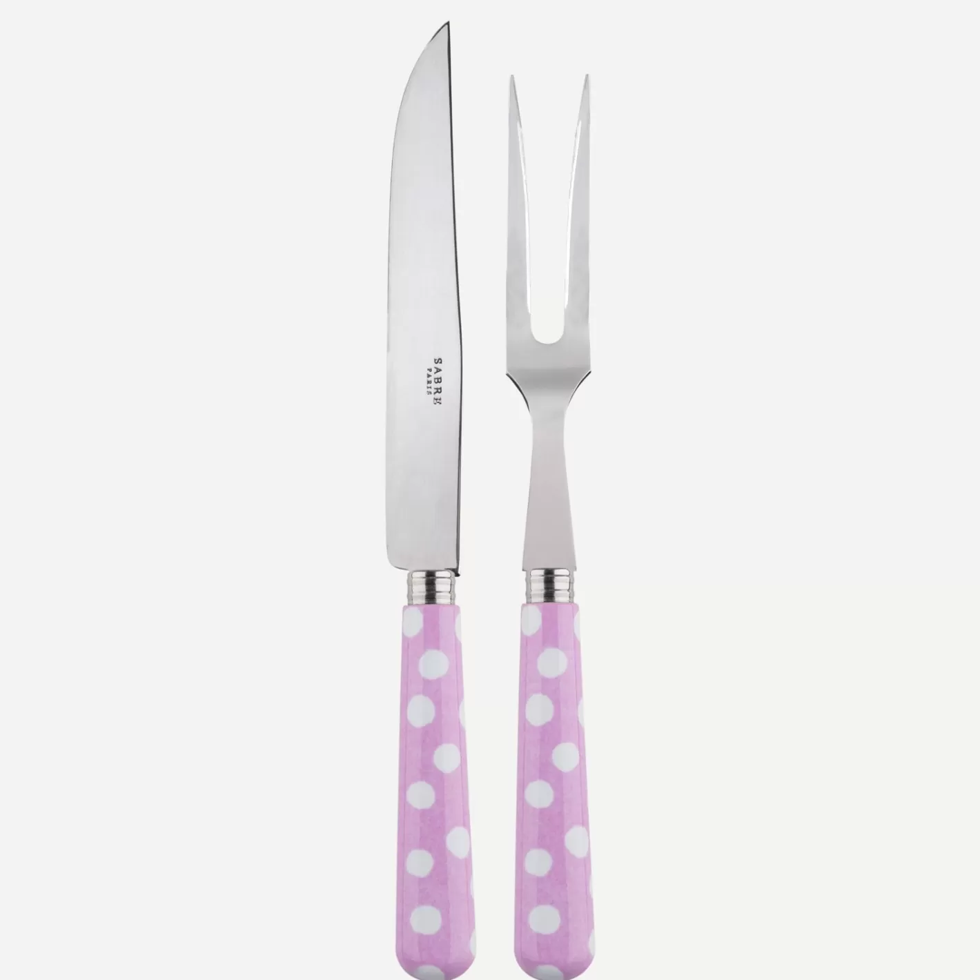 Sabre Paris Carving Set>White Dots, Pink