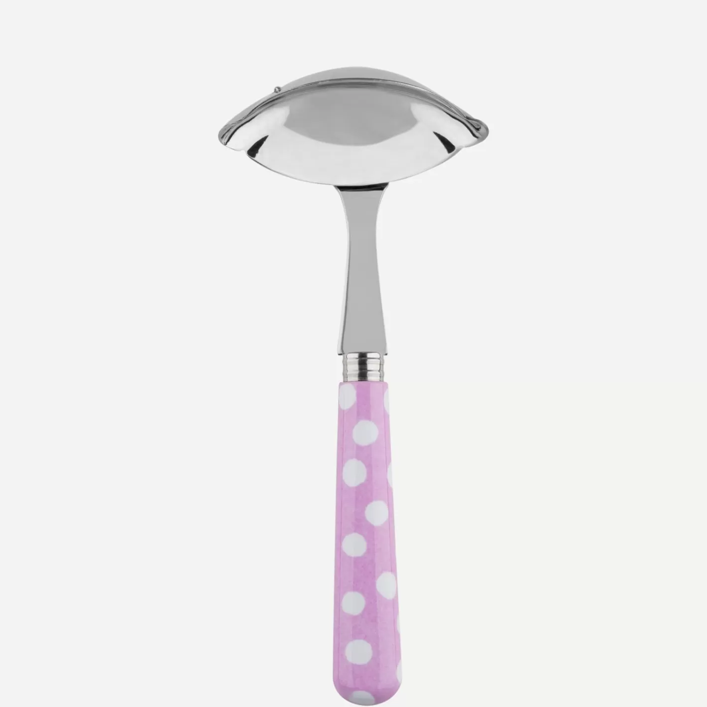 Sabre Paris Gravy Ladle>White Dots, Pink