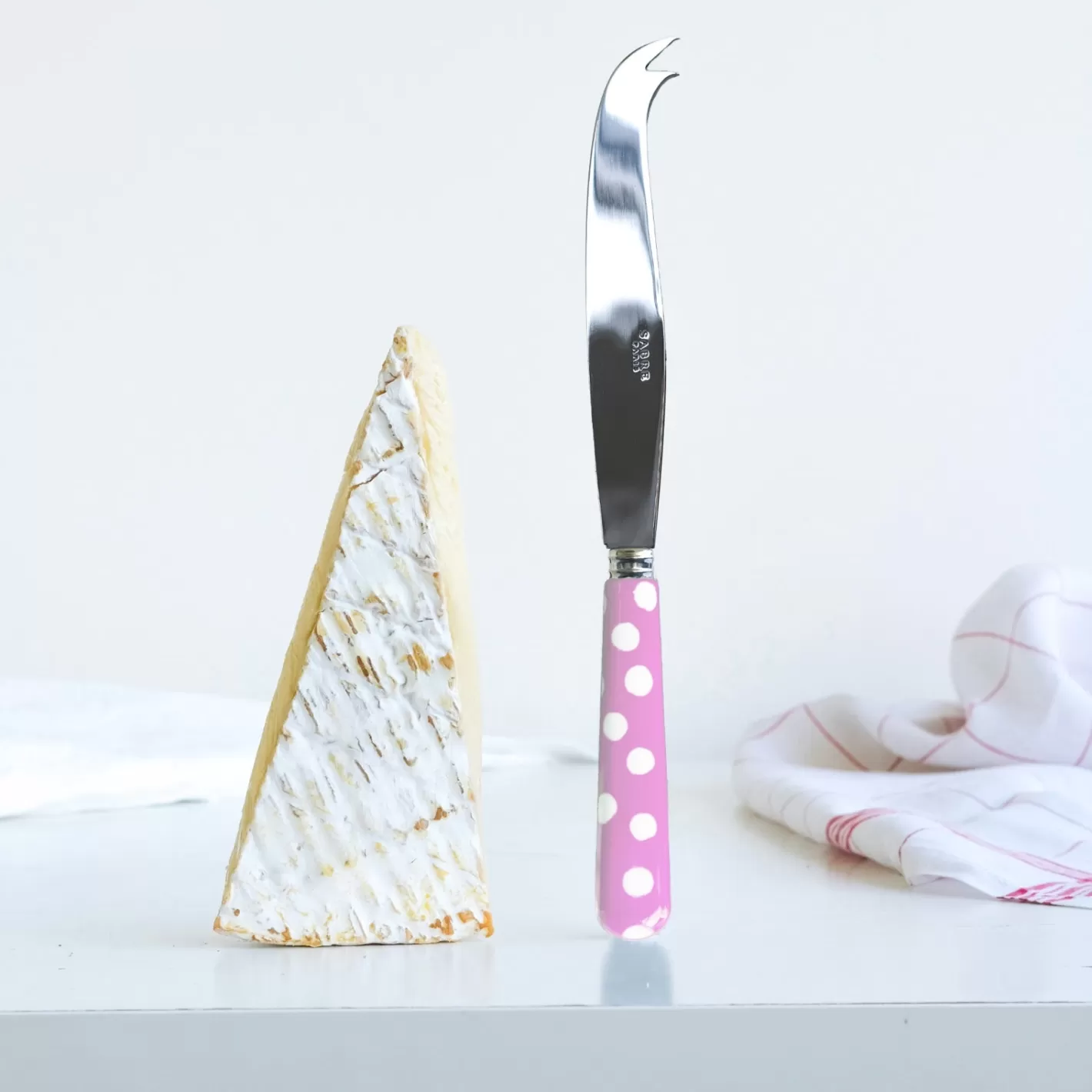 Sabre Paris Cheese Knife>White Dots, Pink