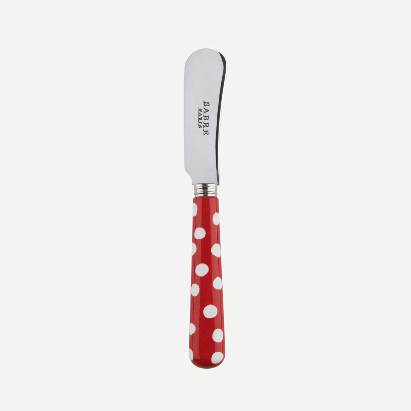 Sabre Paris Butter Spreader>White Dots, Red