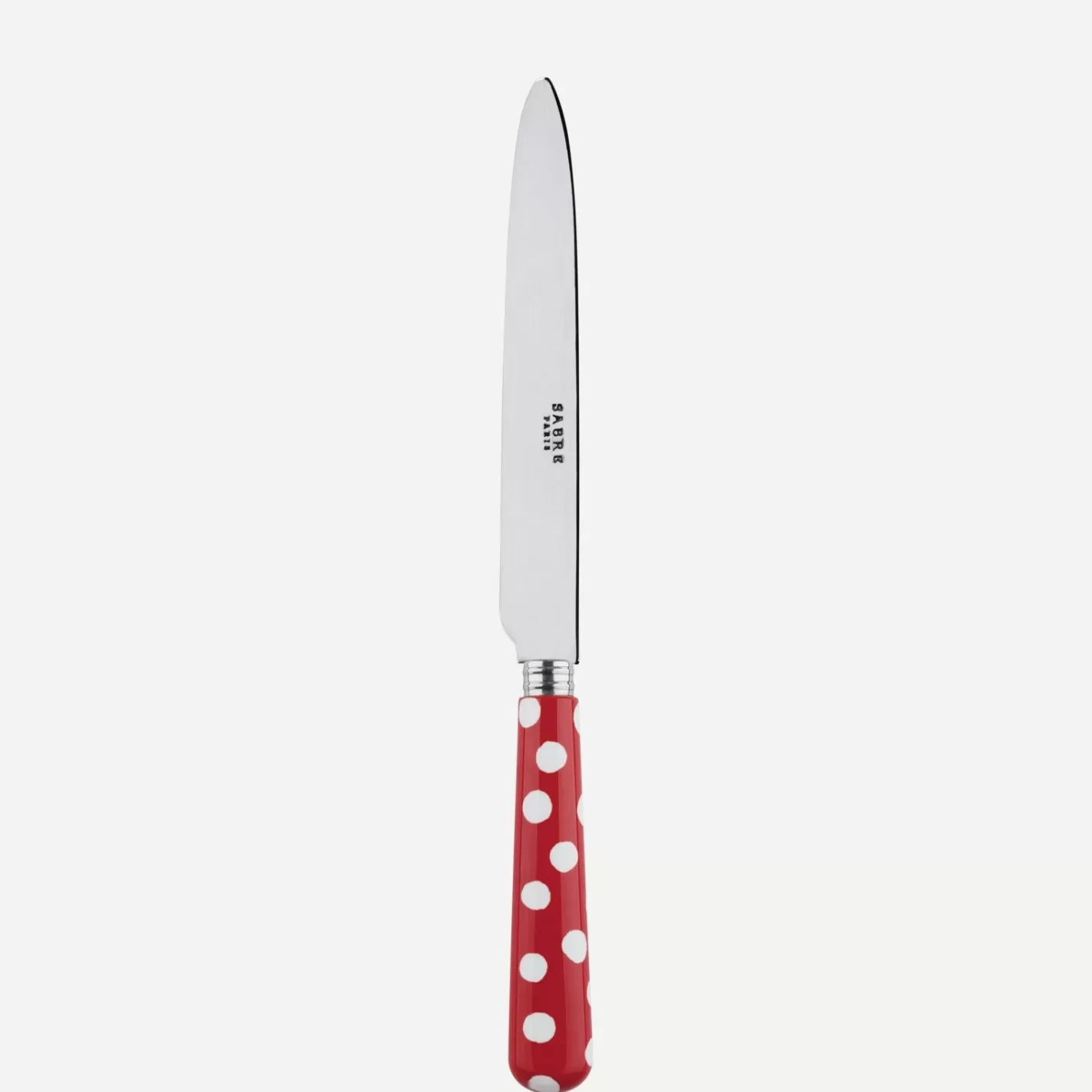 Sabre Paris Dinner Knife>White Dots, Red