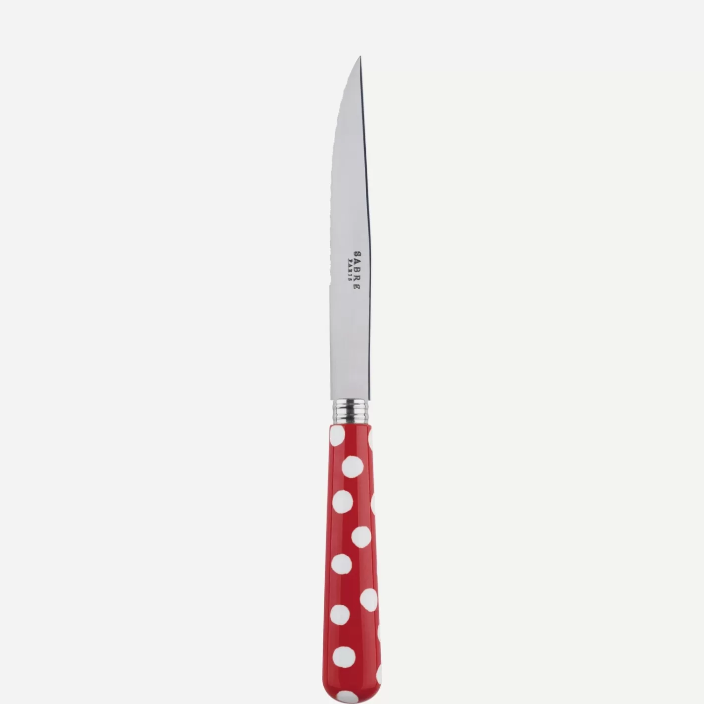 Sabre Paris Steak Knife>White Dots, Red