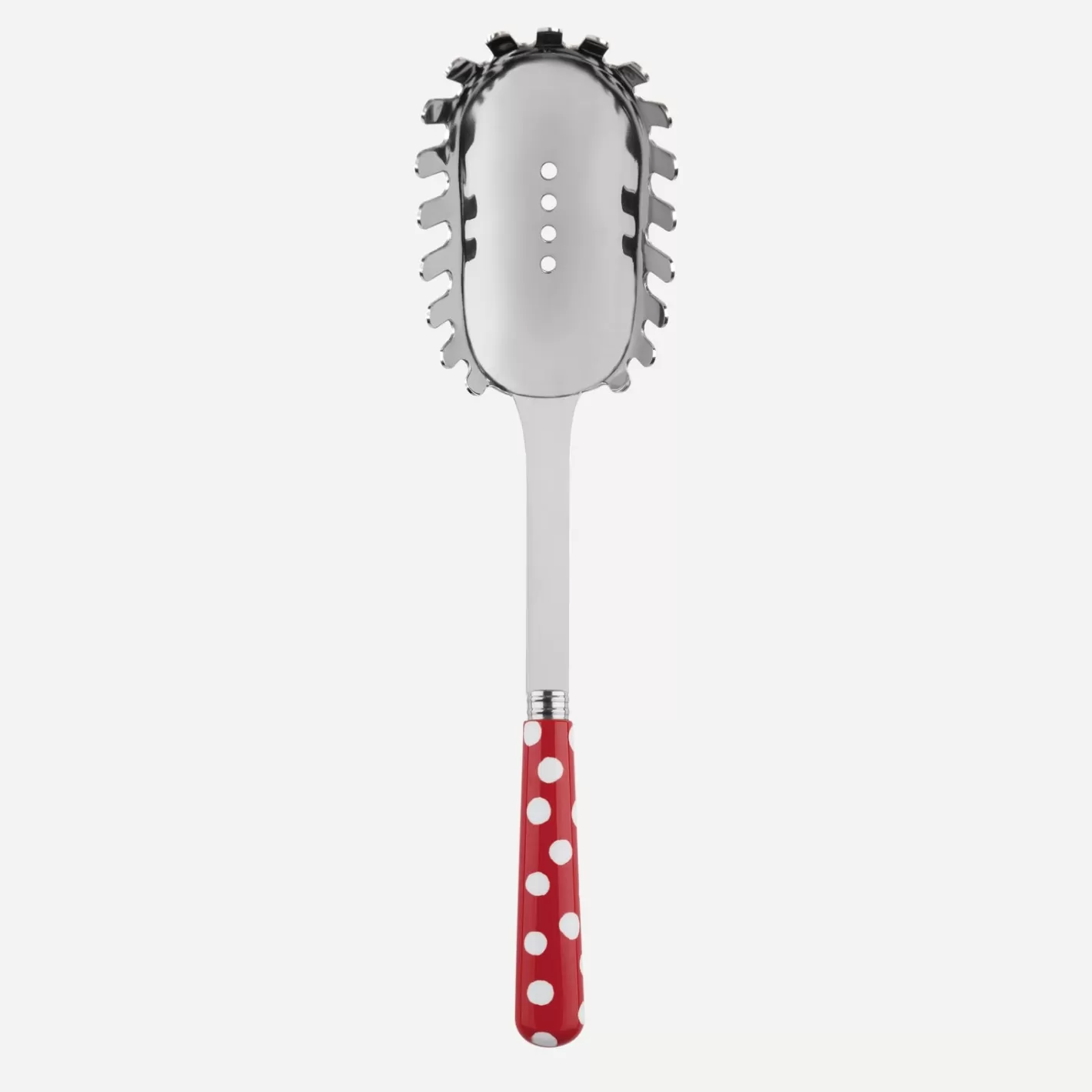 Sabre Paris Spaghetti Spoon>White Dots, Red