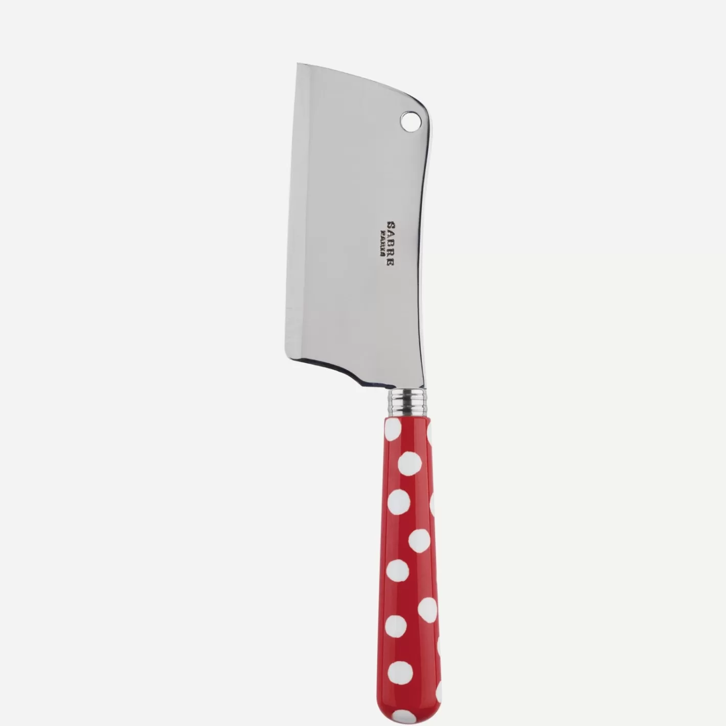 Sabre Paris Cheese Cleaver>White Dots, Red